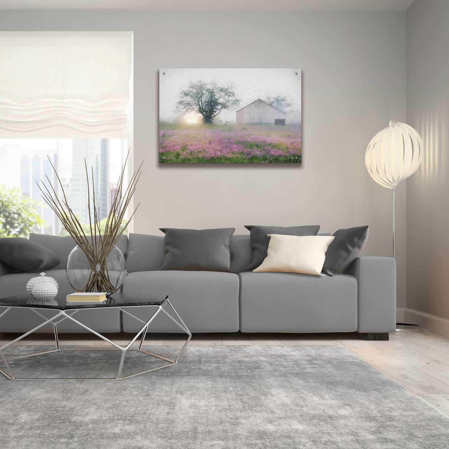 Epic Art 'Summer Sunrise' by Lori Deiter Acrylic Glass Wall Art,36x24