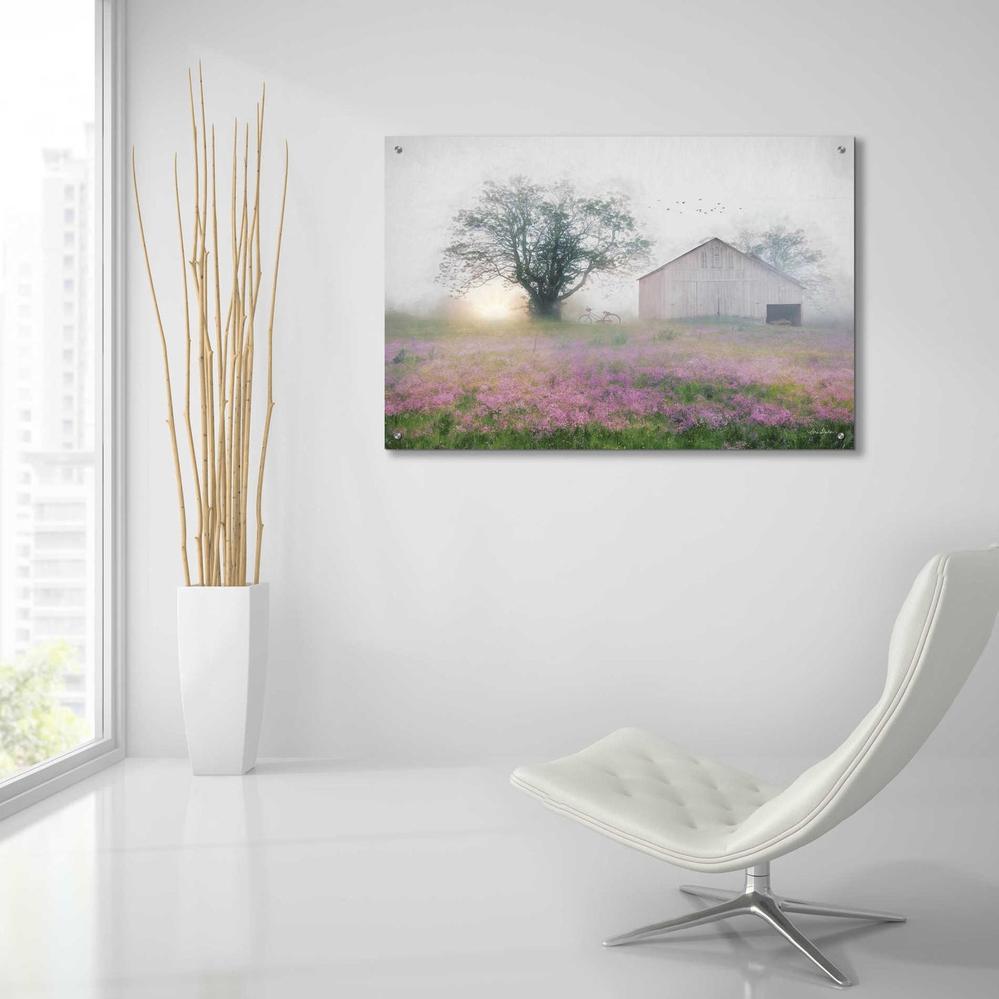 Epic Art 'Summer Sunrise' by Lori Deiter Acrylic Glass Wall Art,36x24