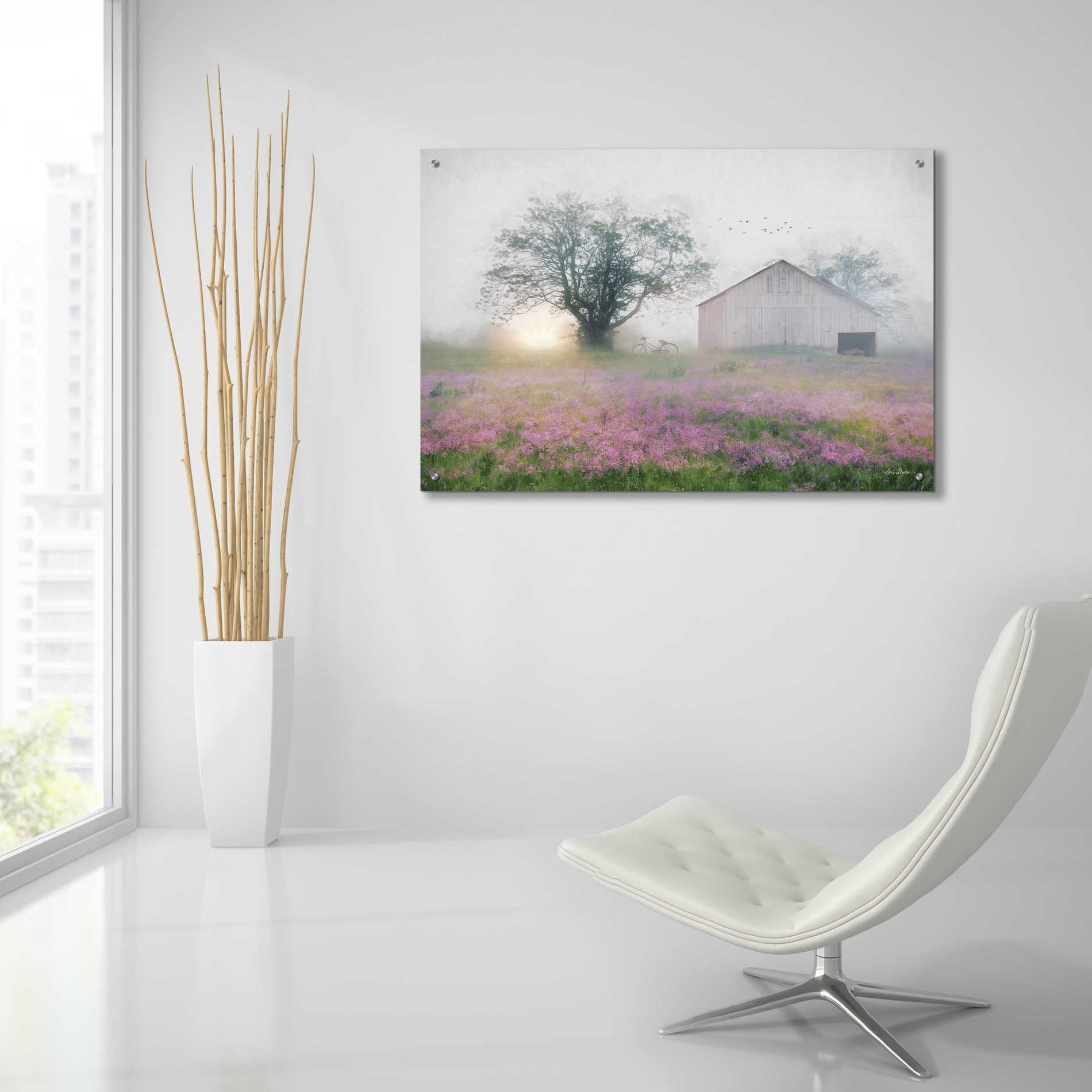 Epic Art 'Summer Sunrise' by Lori Deiter Acrylic Glass Wall Art,36x24