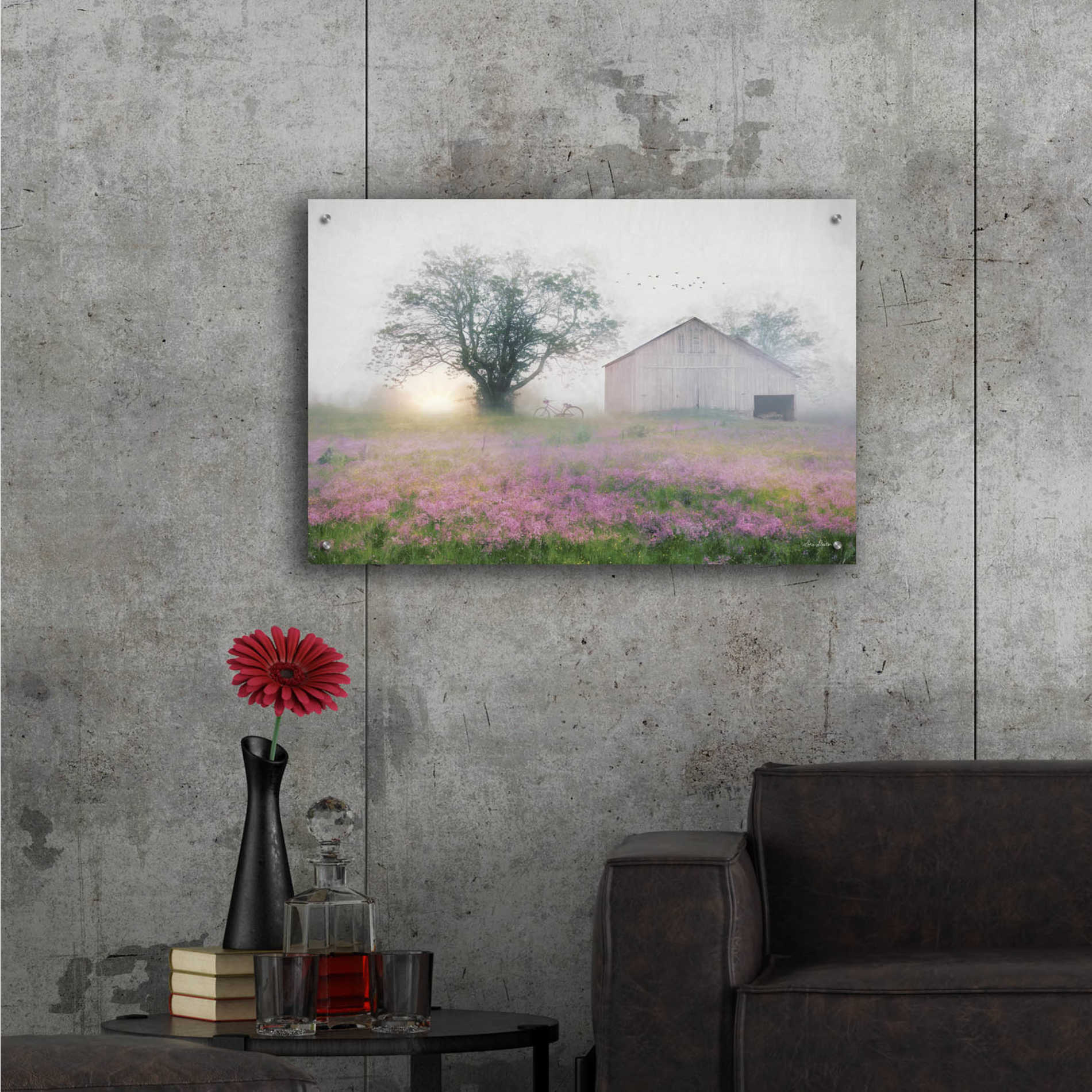 Epic Art 'Summer Sunrise' by Lori Deiter Acrylic Glass Wall Art,36x24