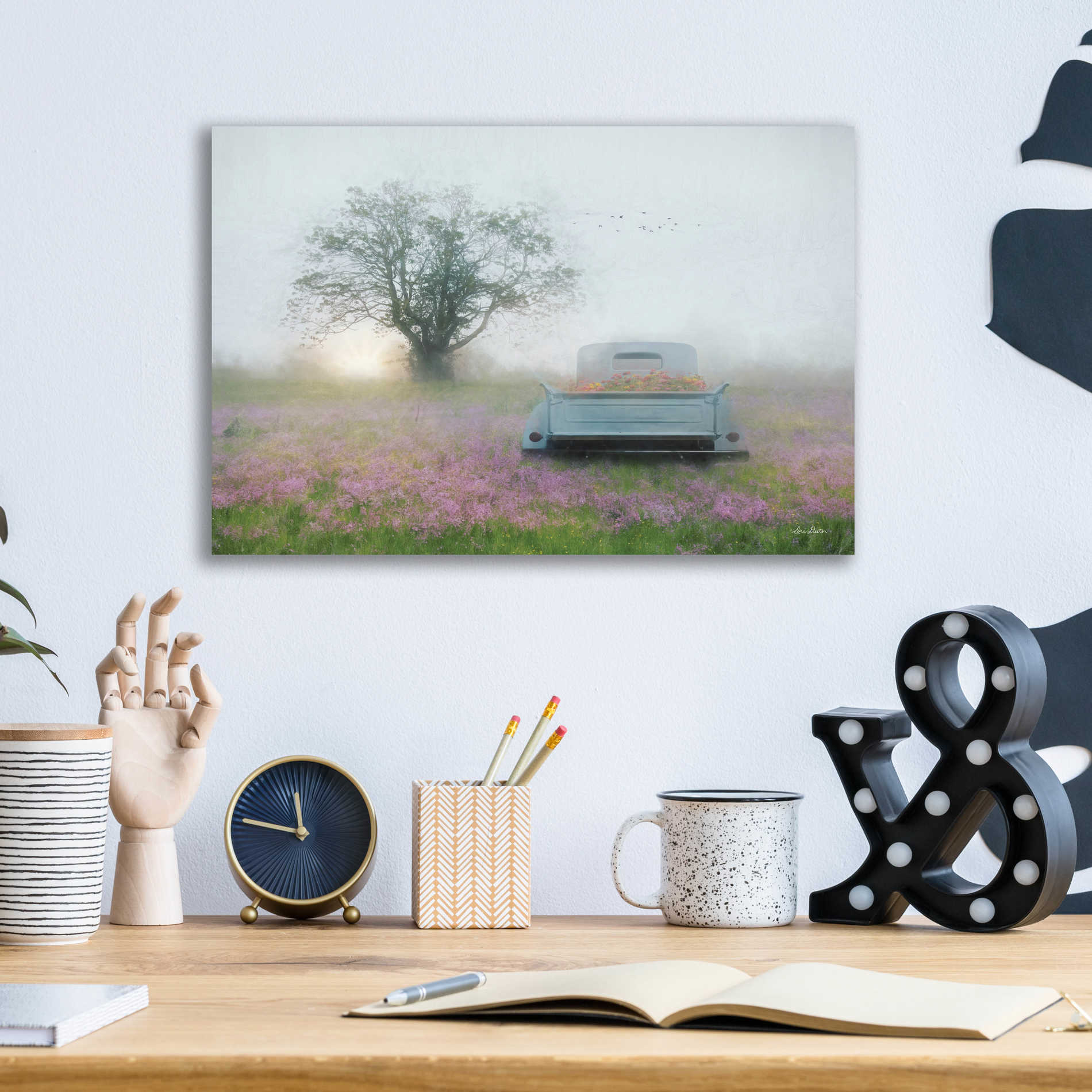 Epic Art 'Summer Wildflowers' by Lori Deiter Acrylic Glass Wall Art,16x12