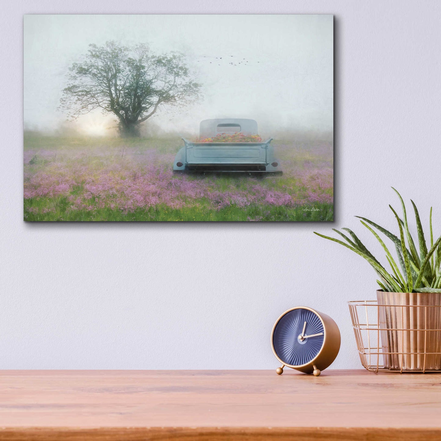 Epic Art 'Summer Wildflowers' by Lori Deiter Acrylic Glass Wall Art,16x12
