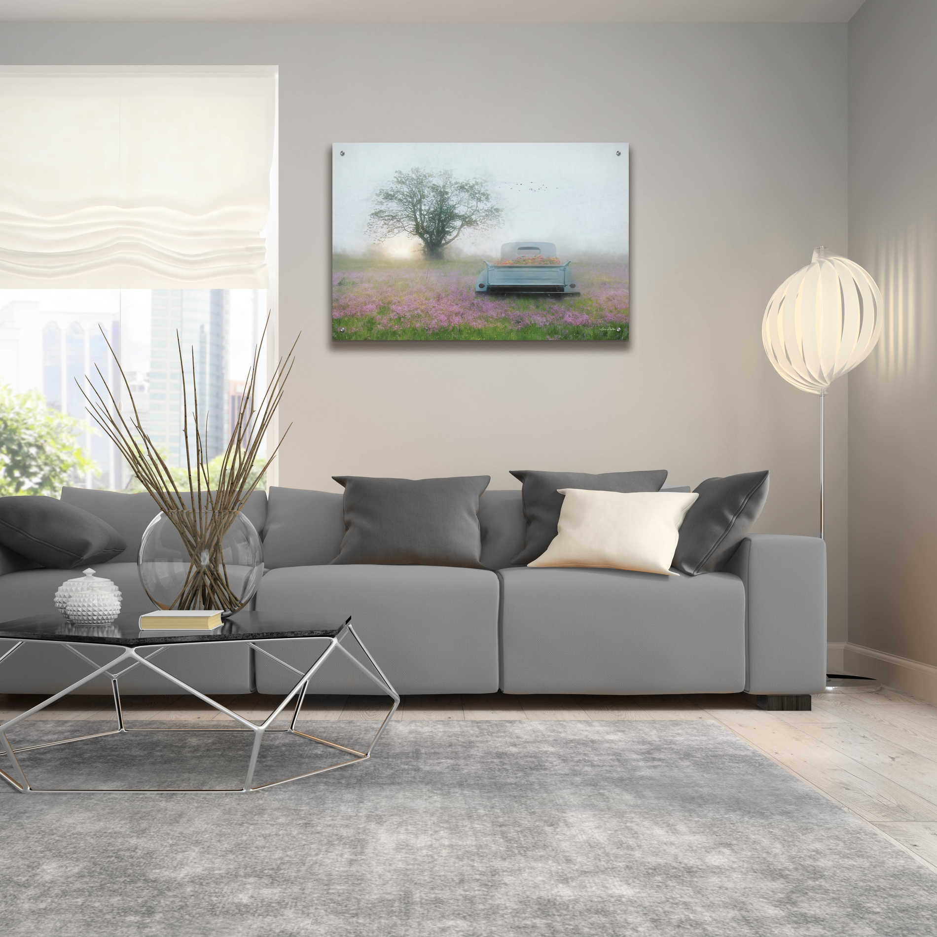 Epic Art 'Summer Wildflowers' by Lori Deiter Acrylic Glass Wall Art,36x24