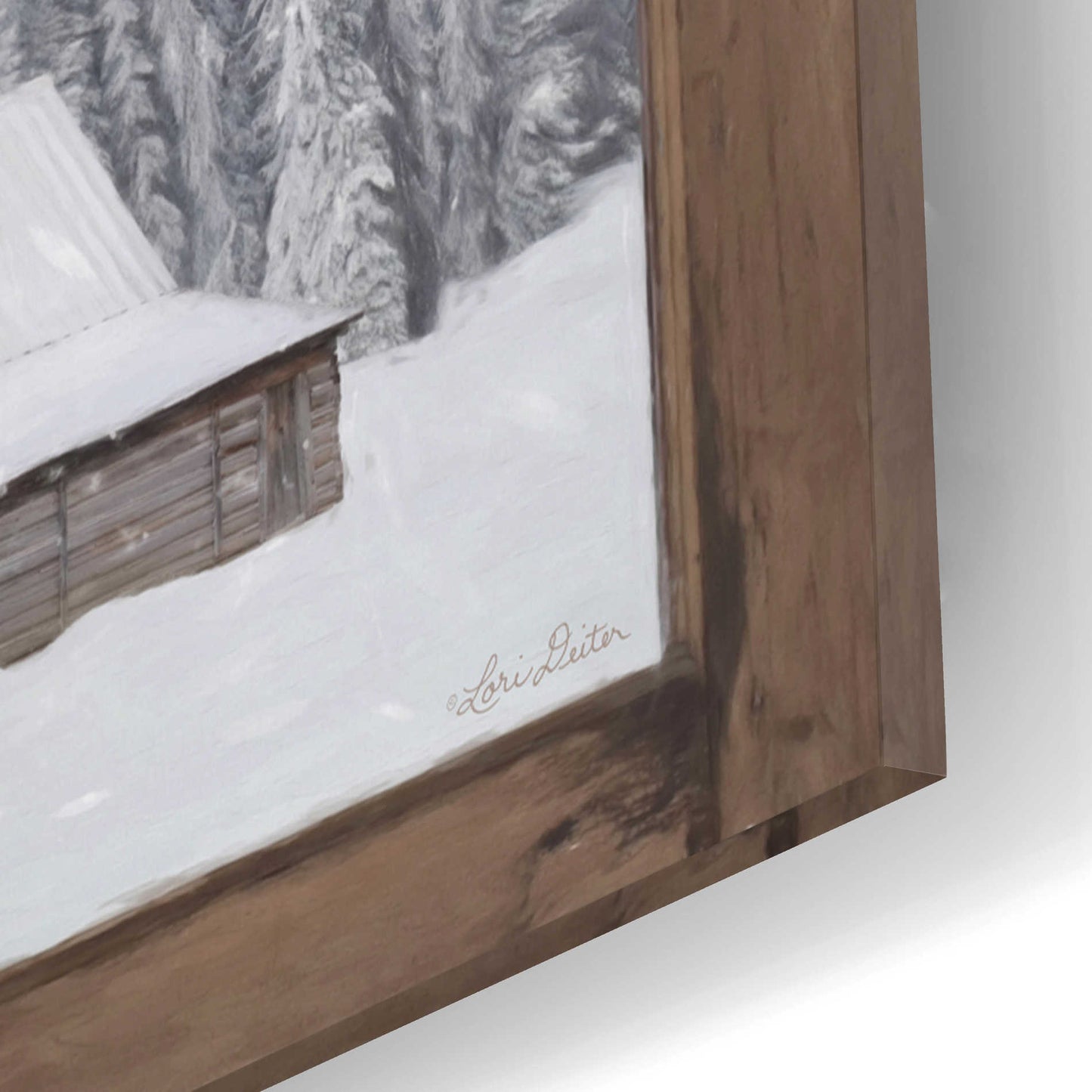 Epic Art 'Teton Christmas Window' by Lori Deiter Acrylic Glass Wall Art,12x16