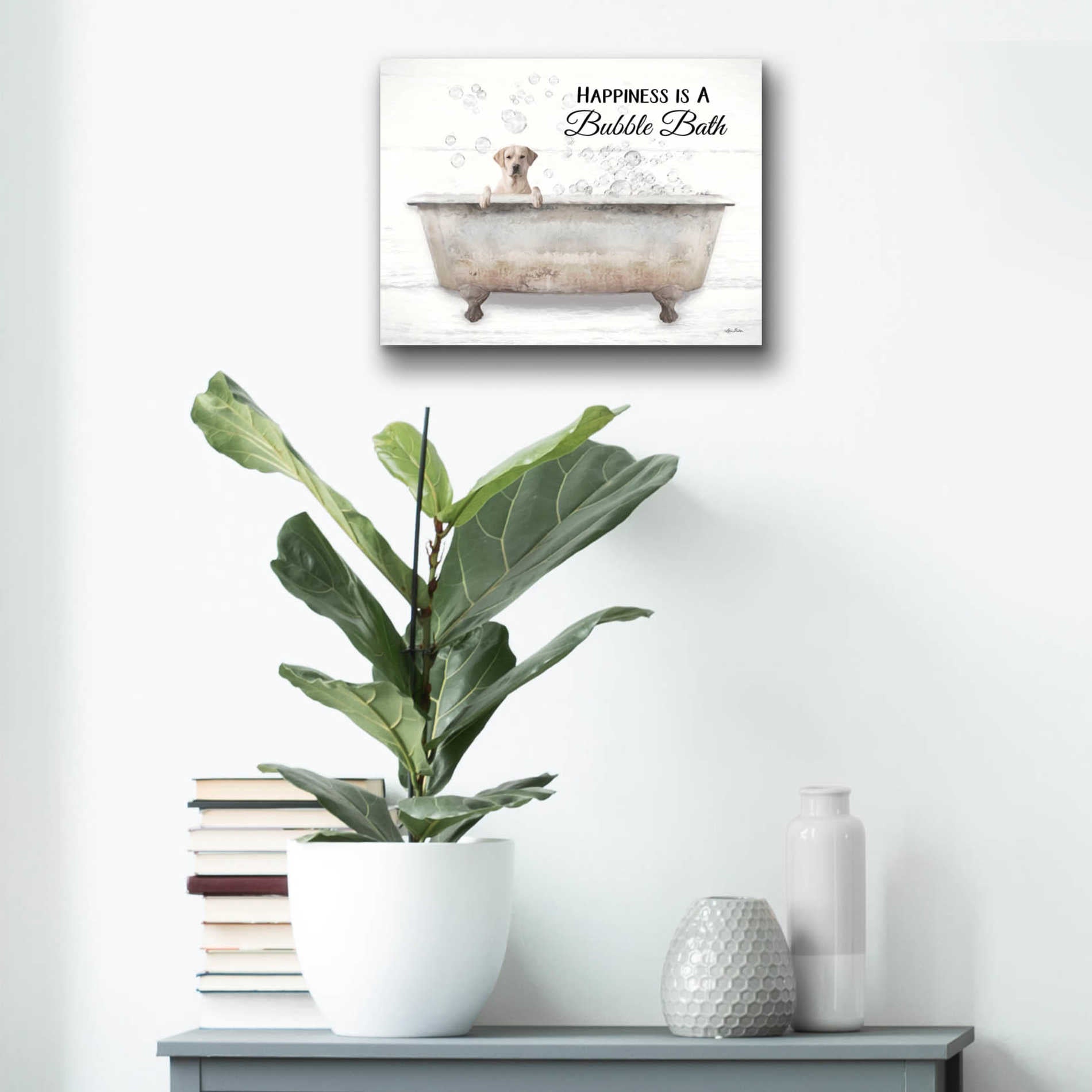 Epic Art 'Bubble Bath' by Lori Deiter Acrylic Glass Wall Art,16x12