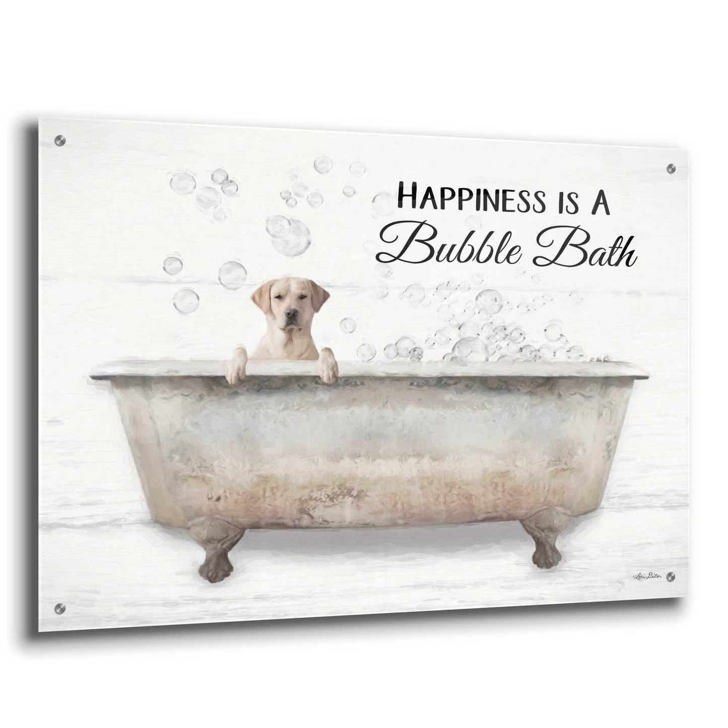 Epic Art 'Bubble Bath' by Lori Deiter Acrylic Glass Wall Art,36x24