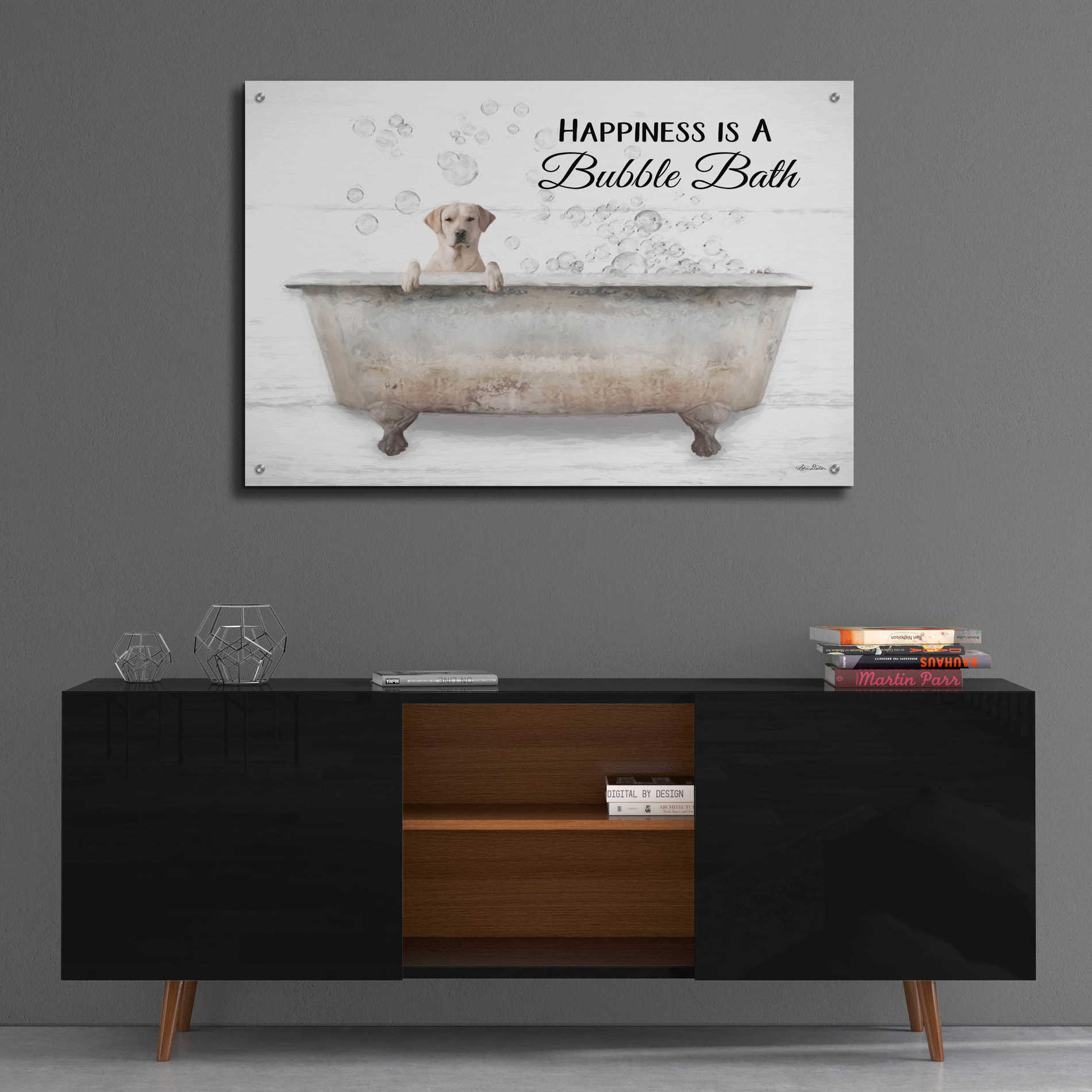 Epic Art 'Bubble Bath' by Lori Deiter Acrylic Glass Wall Art,36x24