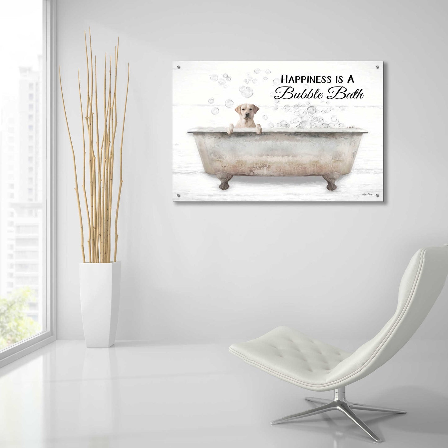 Epic Art 'Bubble Bath' by Lori Deiter Acrylic Glass Wall Art,36x24