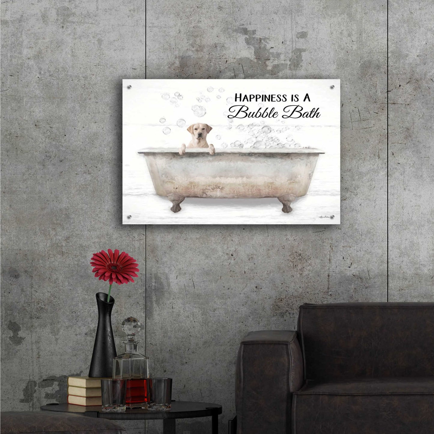 Epic Art 'Bubble Bath' by Lori Deiter Acrylic Glass Wall Art,36x24