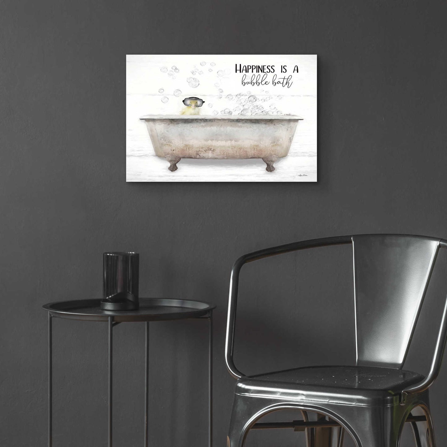 Epic Art 'Happiness Bubble Bath' by Lori Deiter Acrylic Glass Wall Art,24x16