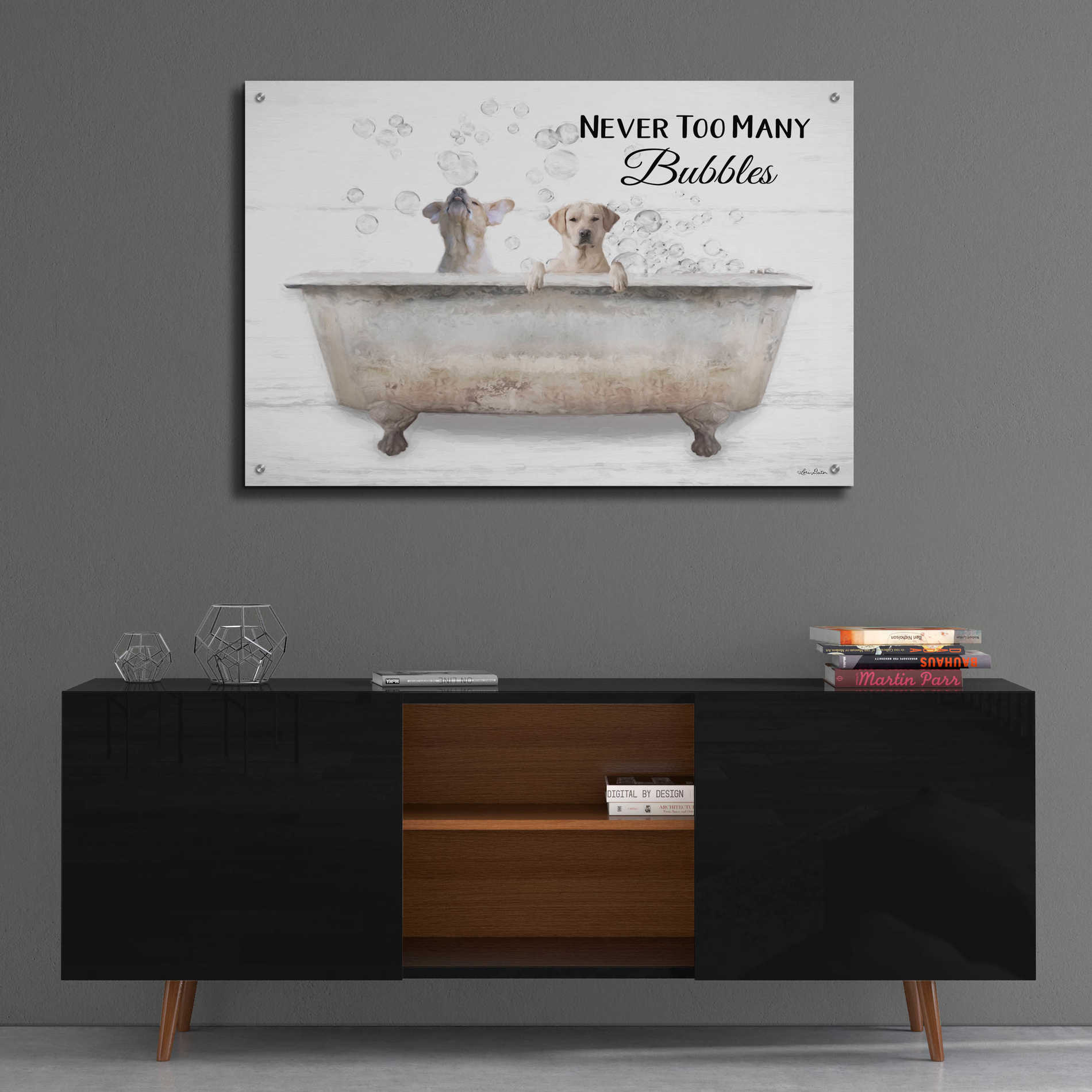 Epic Art 'Never Too Many Bubbles' by Lori Deiter Acrylic Glass Wall Art,36x24