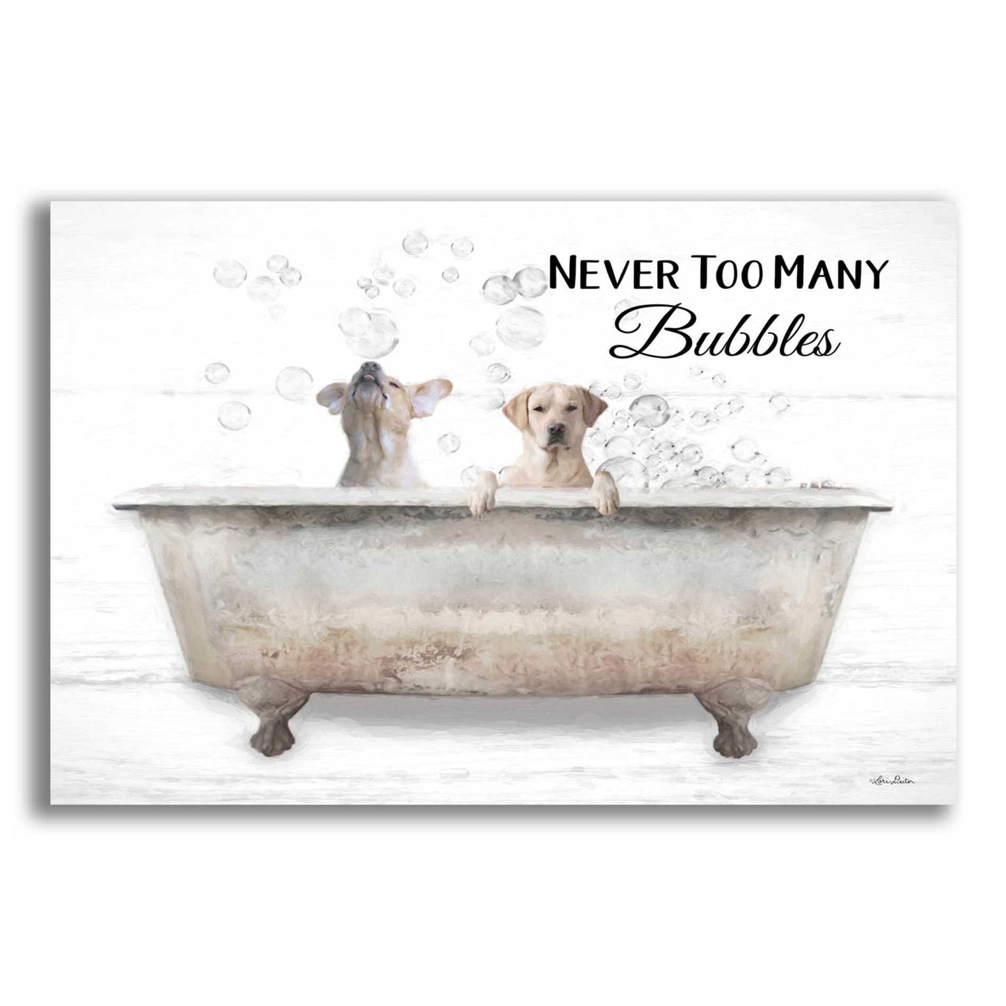 Epic Art 'Never Too Many Bubbles' by Lori Deiter Acrylic Glass Wall Art