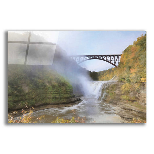 Epic Art 'Letchworth Upper Falls' by Lori Deiter Acrylic Glass Wall Art