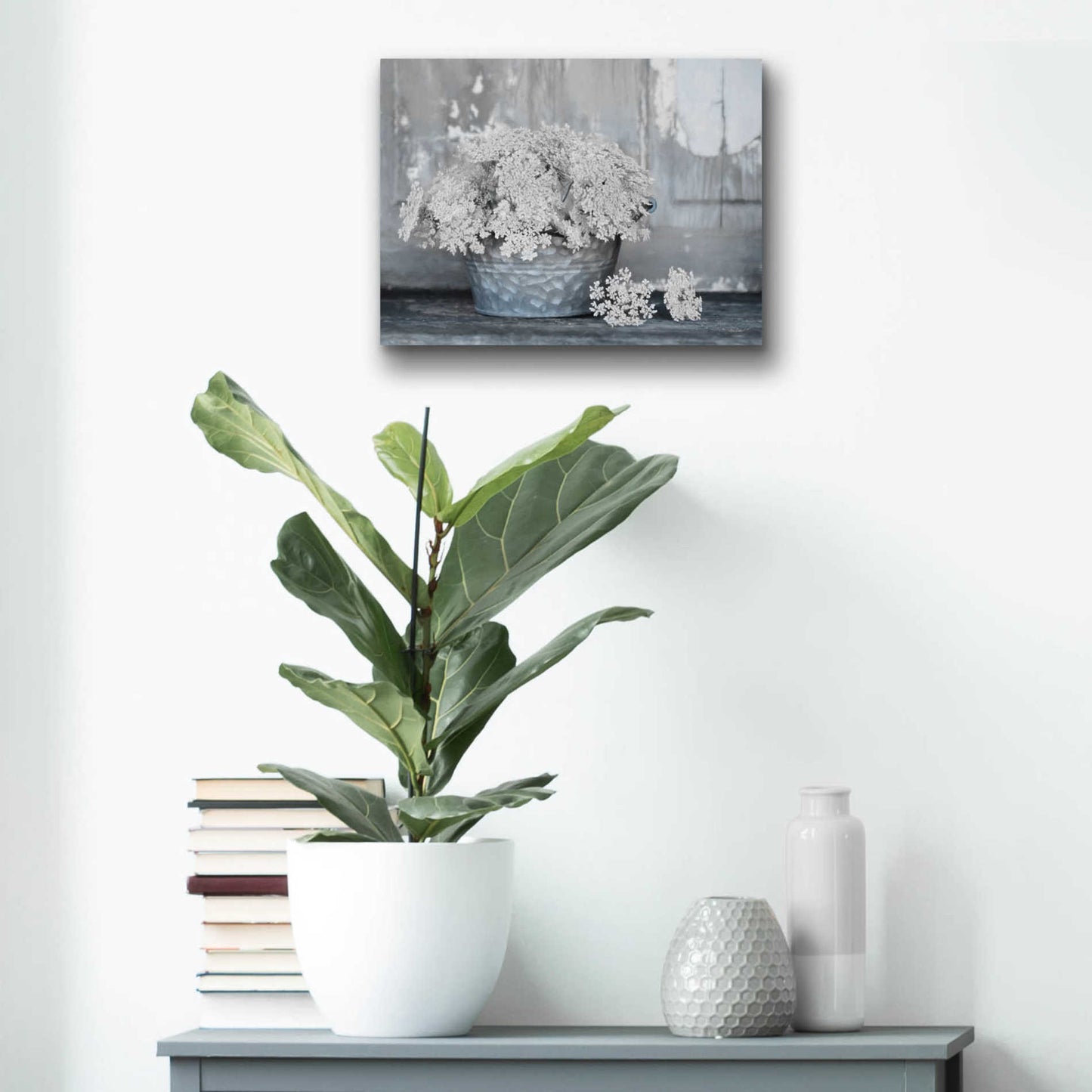 Epic Art 'Queen Anne's Lace I' by Lori Deiter Acrylic Glass Wall Art,16x12