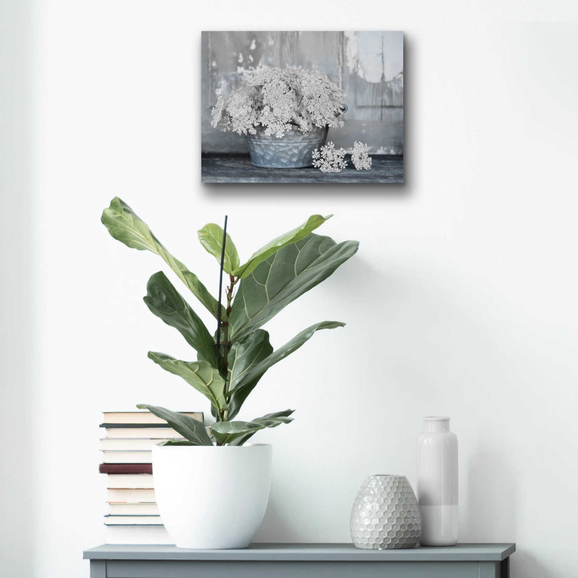 Epic Art 'Queen Anne's Lace I' by Lori Deiter Acrylic Glass Wall Art,16x12
