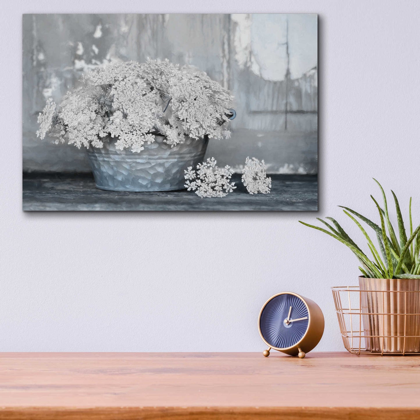 Epic Art 'Queen Anne's Lace I' by Lori Deiter Acrylic Glass Wall Art,16x12