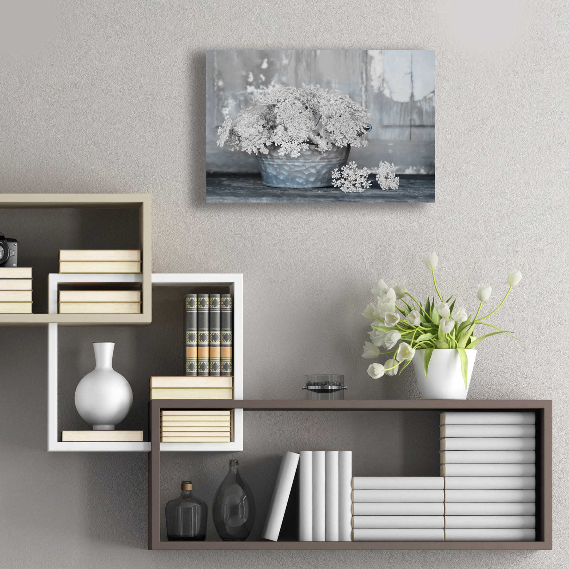 Epic Art 'Queen Anne's Lace I' by Lori Deiter Acrylic Glass Wall Art,24x16