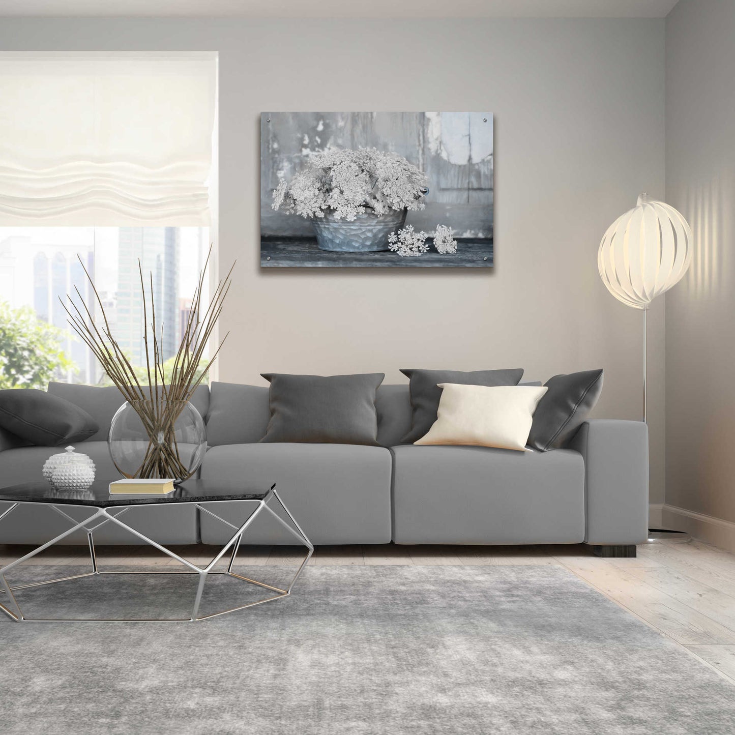 Epic Art 'Queen Anne's Lace I' by Lori Deiter Acrylic Glass Wall Art,36x24