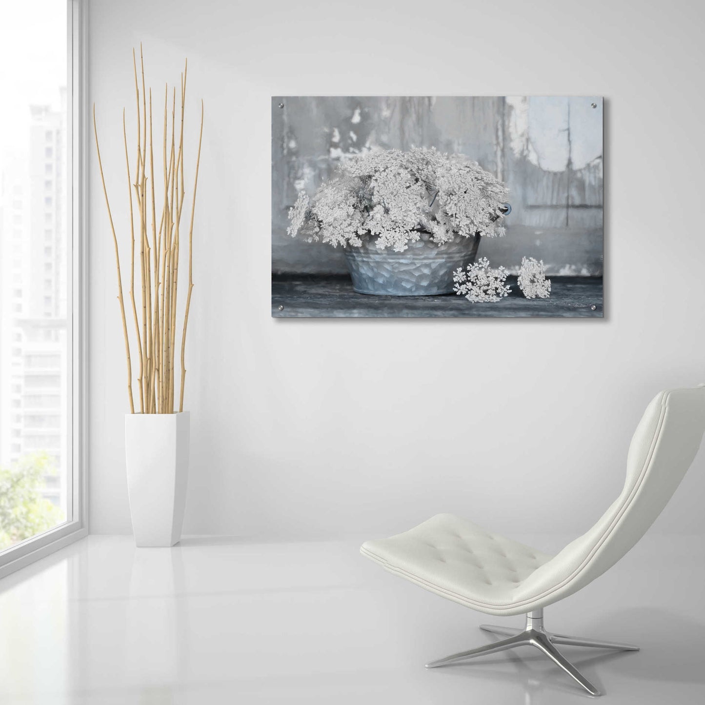 Epic Art 'Queen Anne's Lace I' by Lori Deiter Acrylic Glass Wall Art,36x24