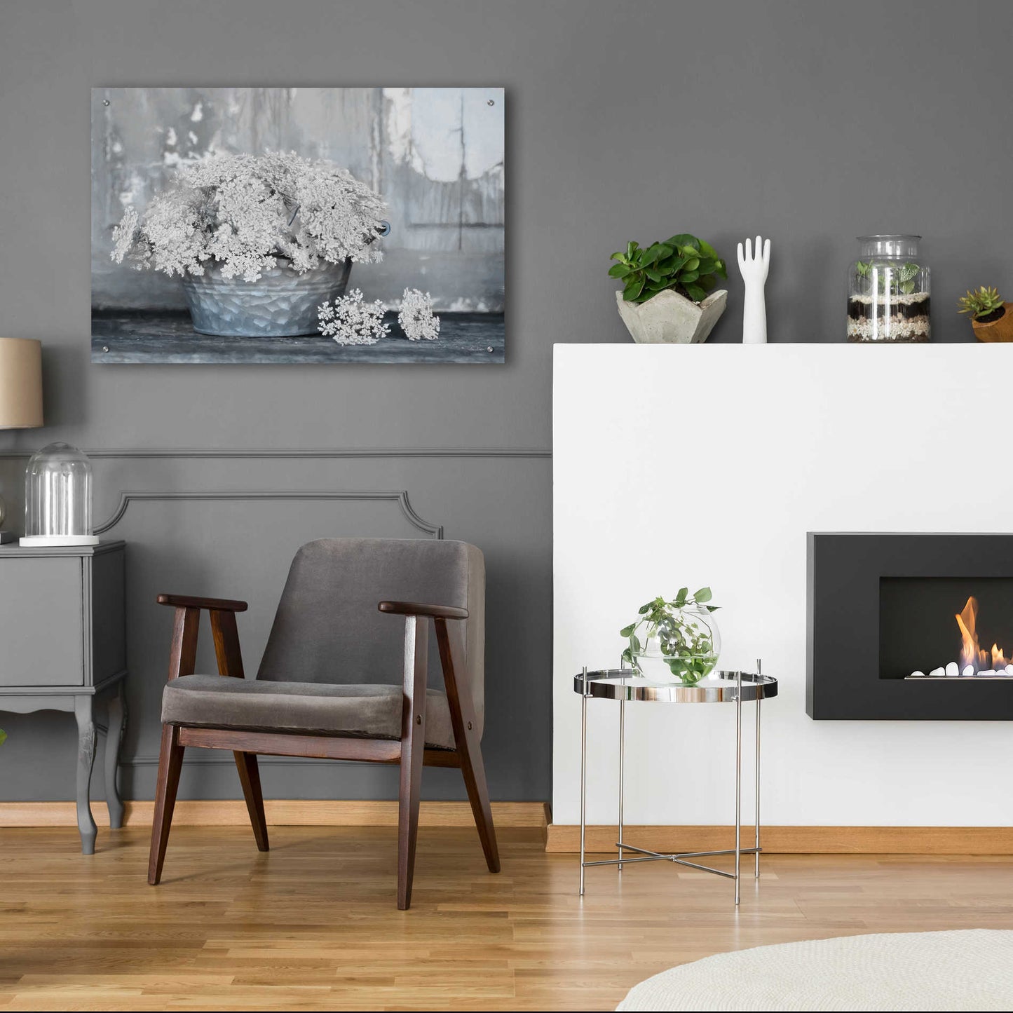 Epic Art 'Queen Anne's Lace I' by Lori Deiter Acrylic Glass Wall Art,36x24