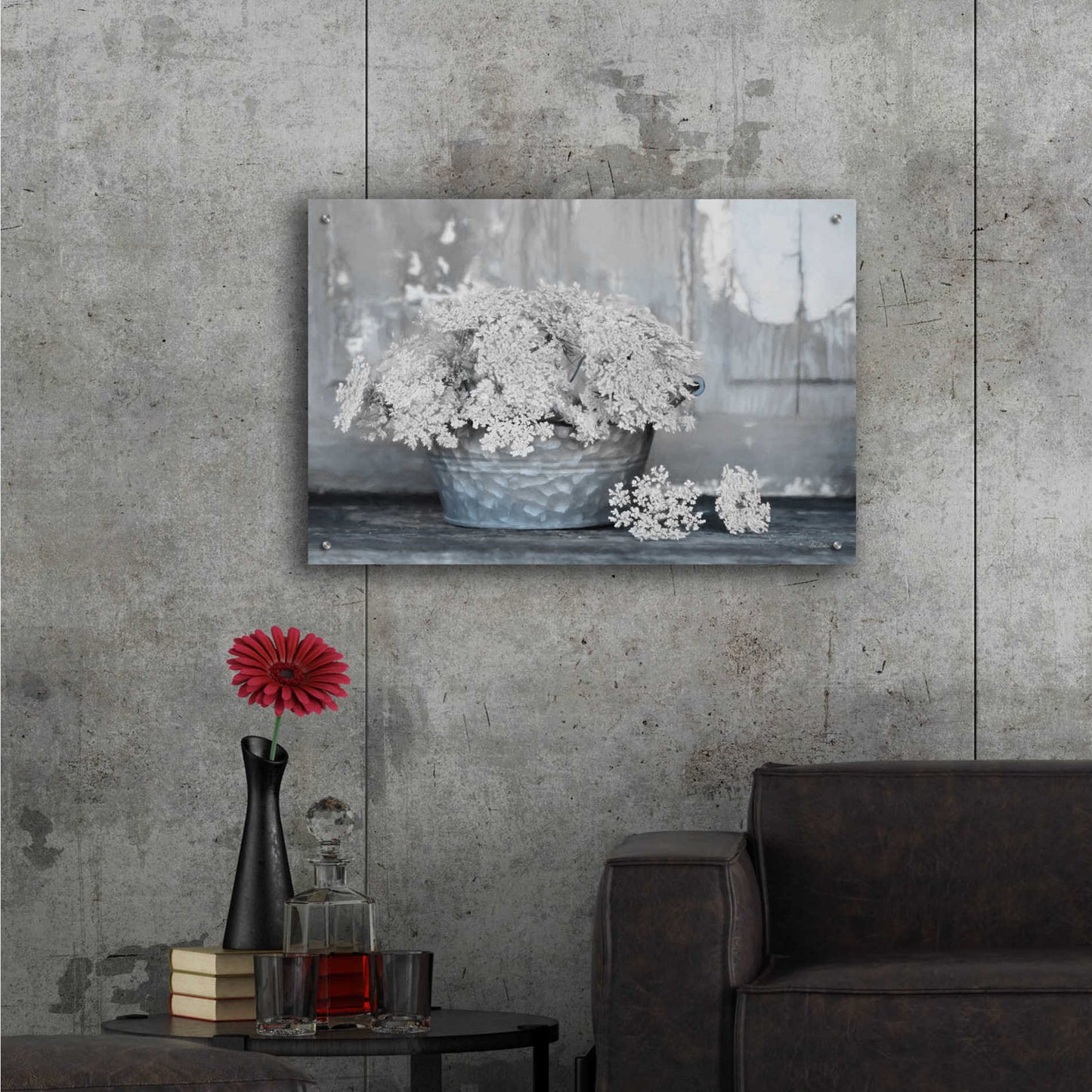 Epic Art 'Queen Anne's Lace I' by Lori Deiter Acrylic Glass Wall Art,36x24