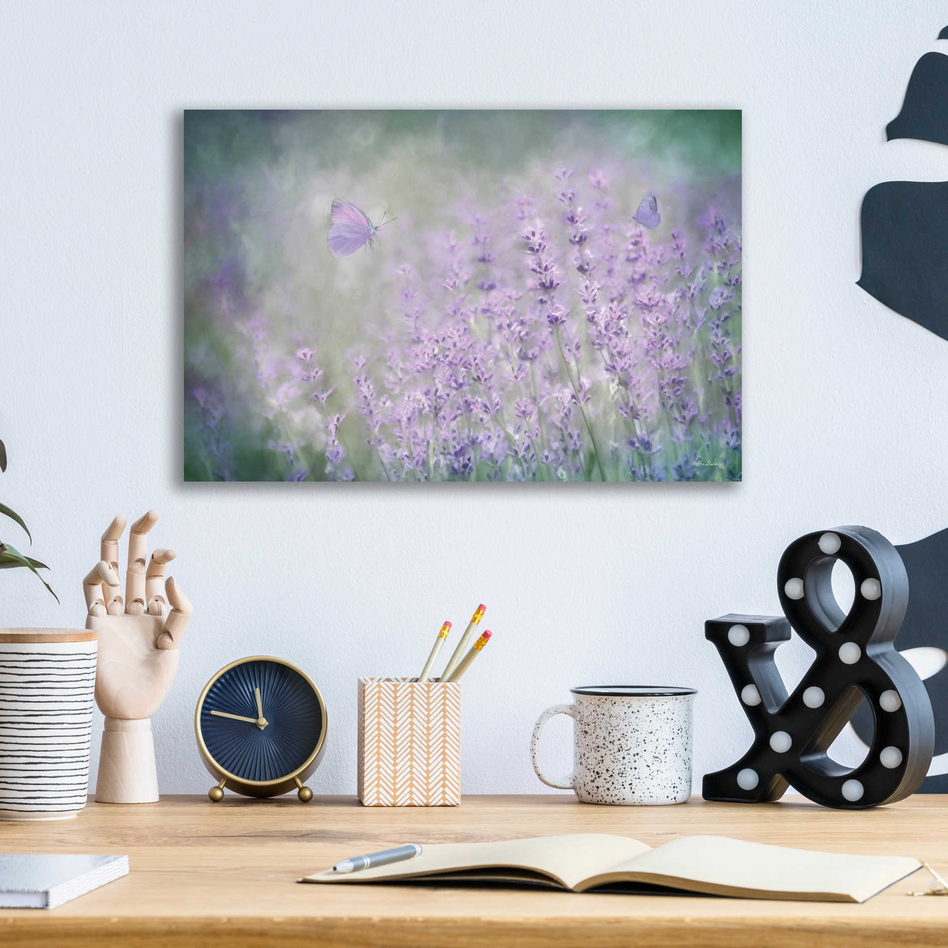 Epic Art 'Lovely Lavender' by Lori Deiter Acrylic Glass Wall Art,16x12