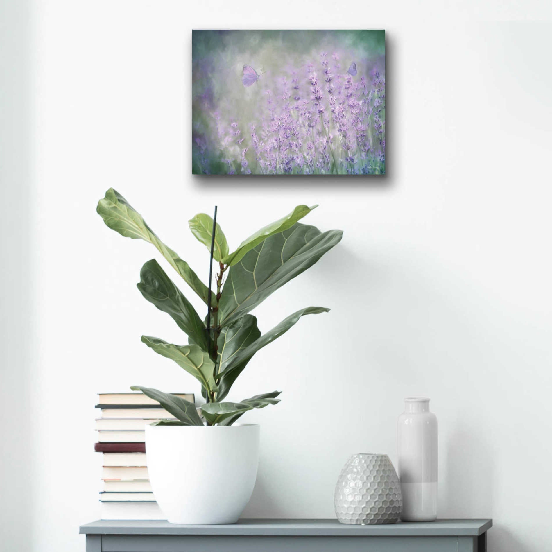 Epic Art 'Lovely Lavender' by Lori Deiter Acrylic Glass Wall Art,16x12