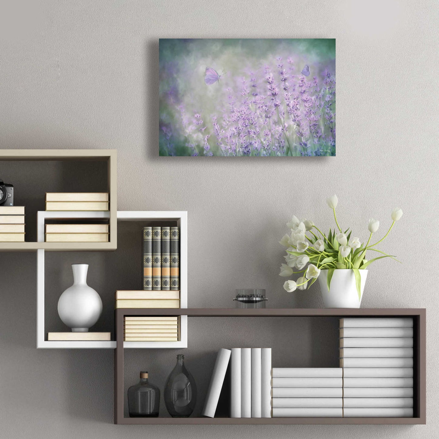 Epic Art 'Lovely Lavender' by Lori Deiter Acrylic Glass Wall Art,24x16