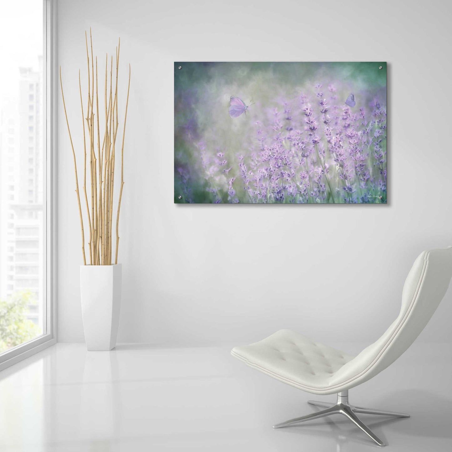 Epic Art 'Lovely Lavender' by Lori Deiter Acrylic Glass Wall Art,36x24