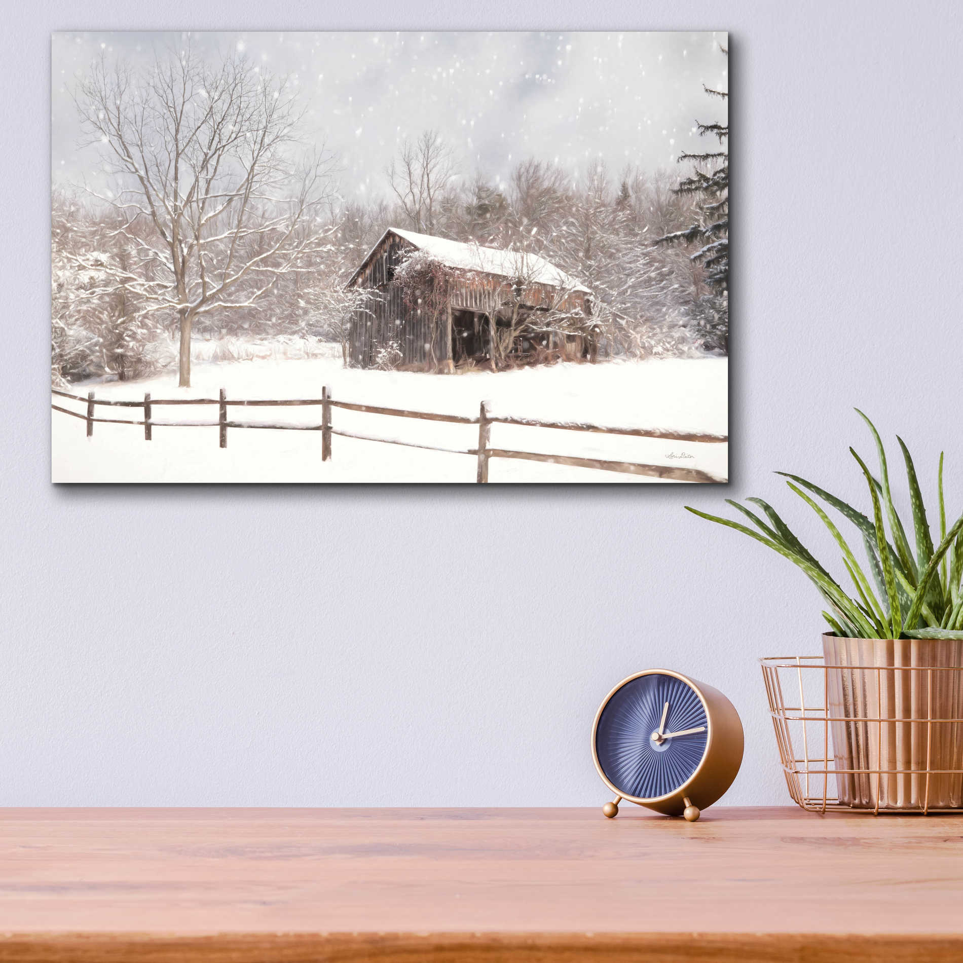 Epic Art 'Beautiful Solitude' by Lori Deiter Acrylic Glass Wall Art,16x12