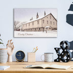 Epic Art 'Country Christmas Church' by Lori Deiter Acrylic Glass Wall Art,16x12