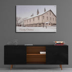 Epic Art 'Country Christmas Church' by Lori Deiter Acrylic Glass Wall Art,36x24