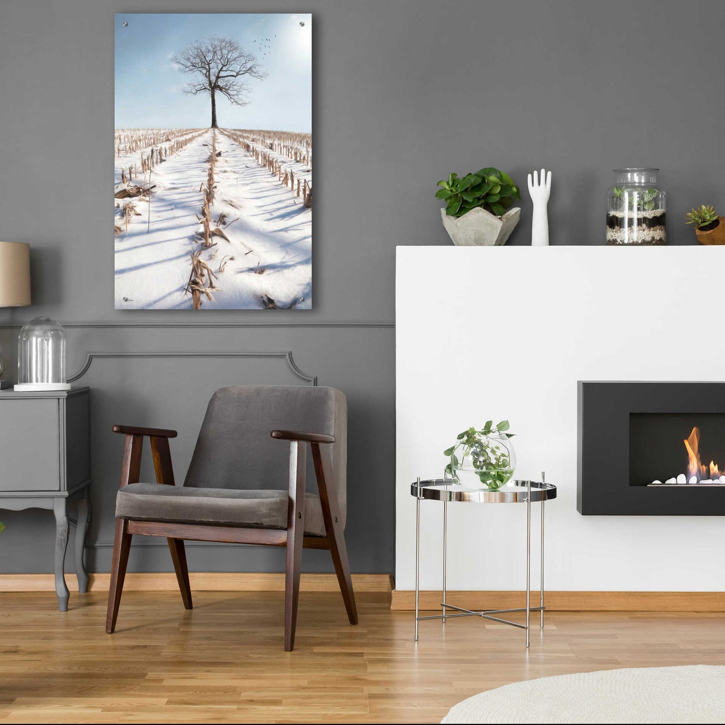 Epic Art 'Winter Boughs' by Lori Deiter Acrylic Glass Wall Art,24x36