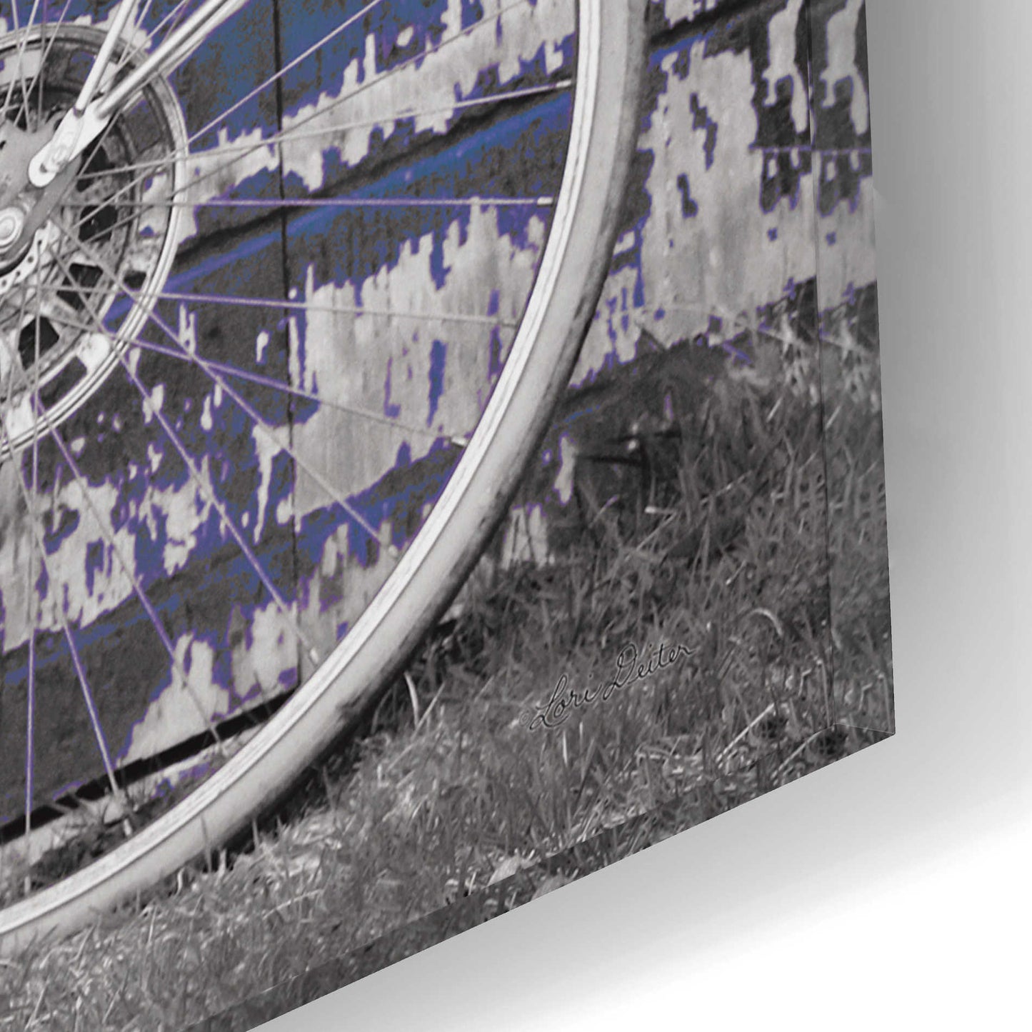 Epic Art 'Grungy Bike' by Lori Deiter Acrylic Glass Wall Art,16x12