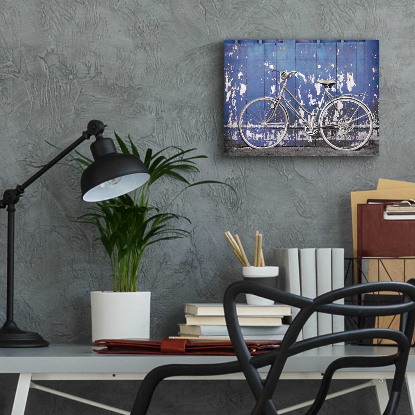 Epic Art 'Grungy Bike' by Lori Deiter Acrylic Glass Wall Art,16x12