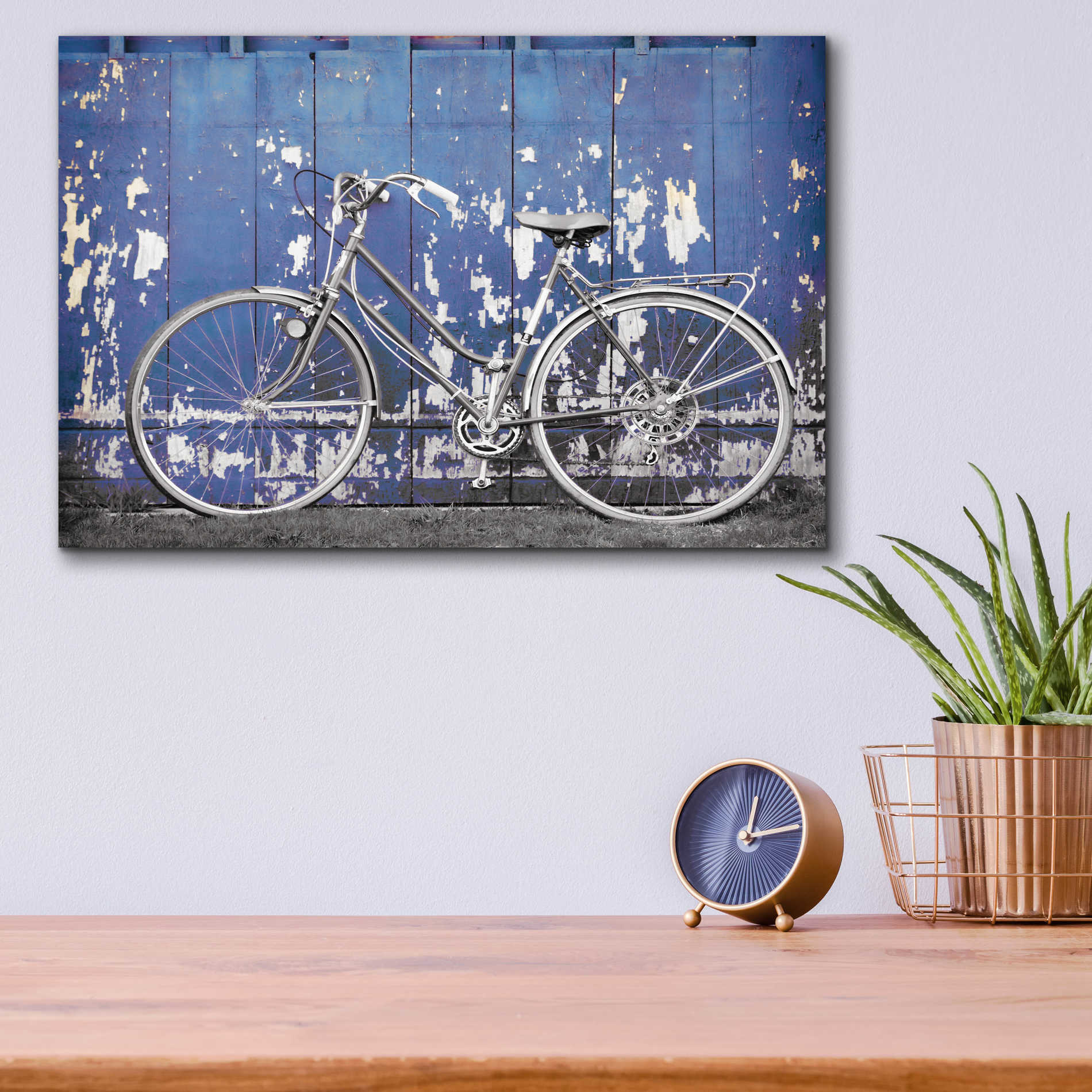 Epic Art 'Grungy Bike' by Lori Deiter Acrylic Glass Wall Art,16x12