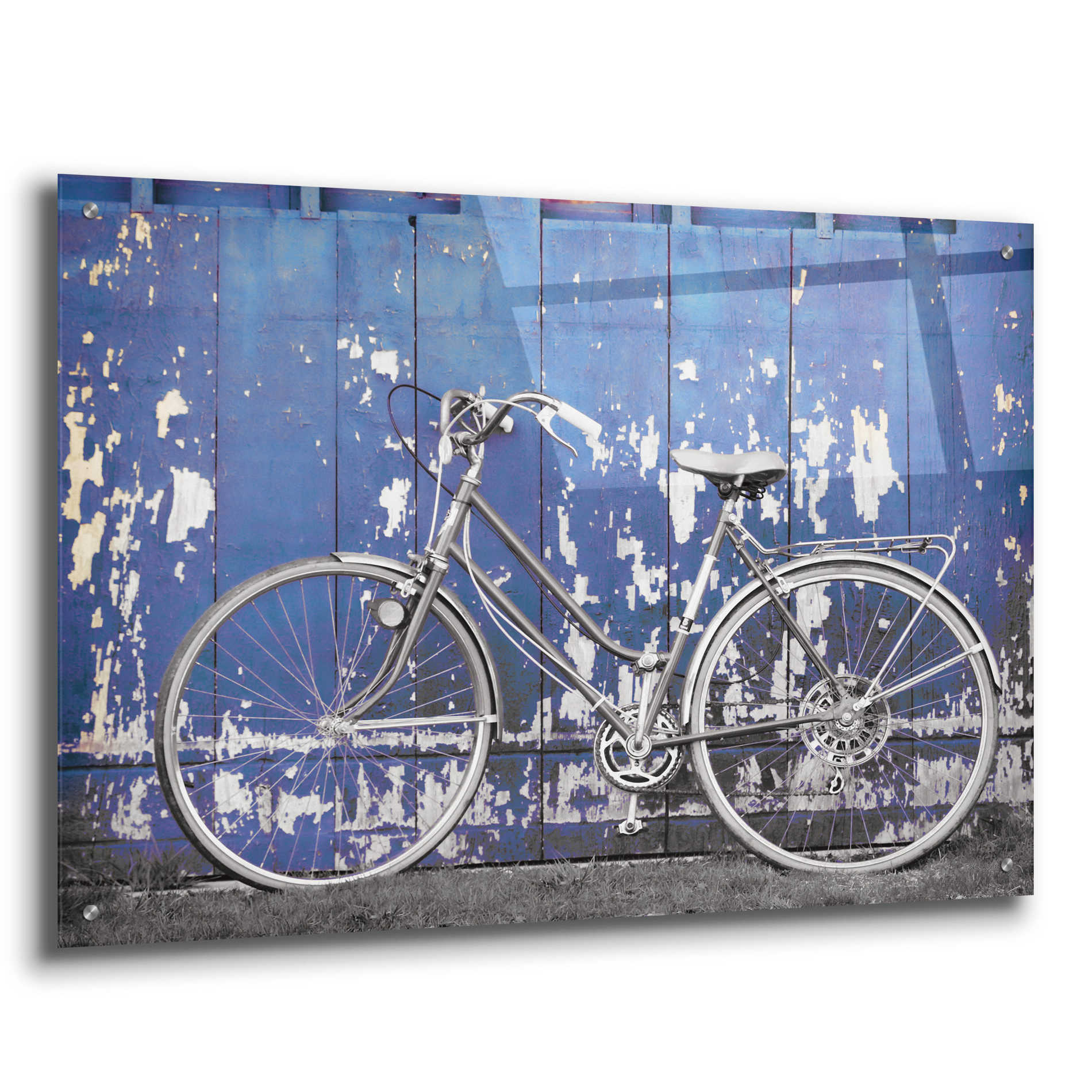 Epic Art 'Grungy Bike' by Lori Deiter Acrylic Glass Wall Art,36x24