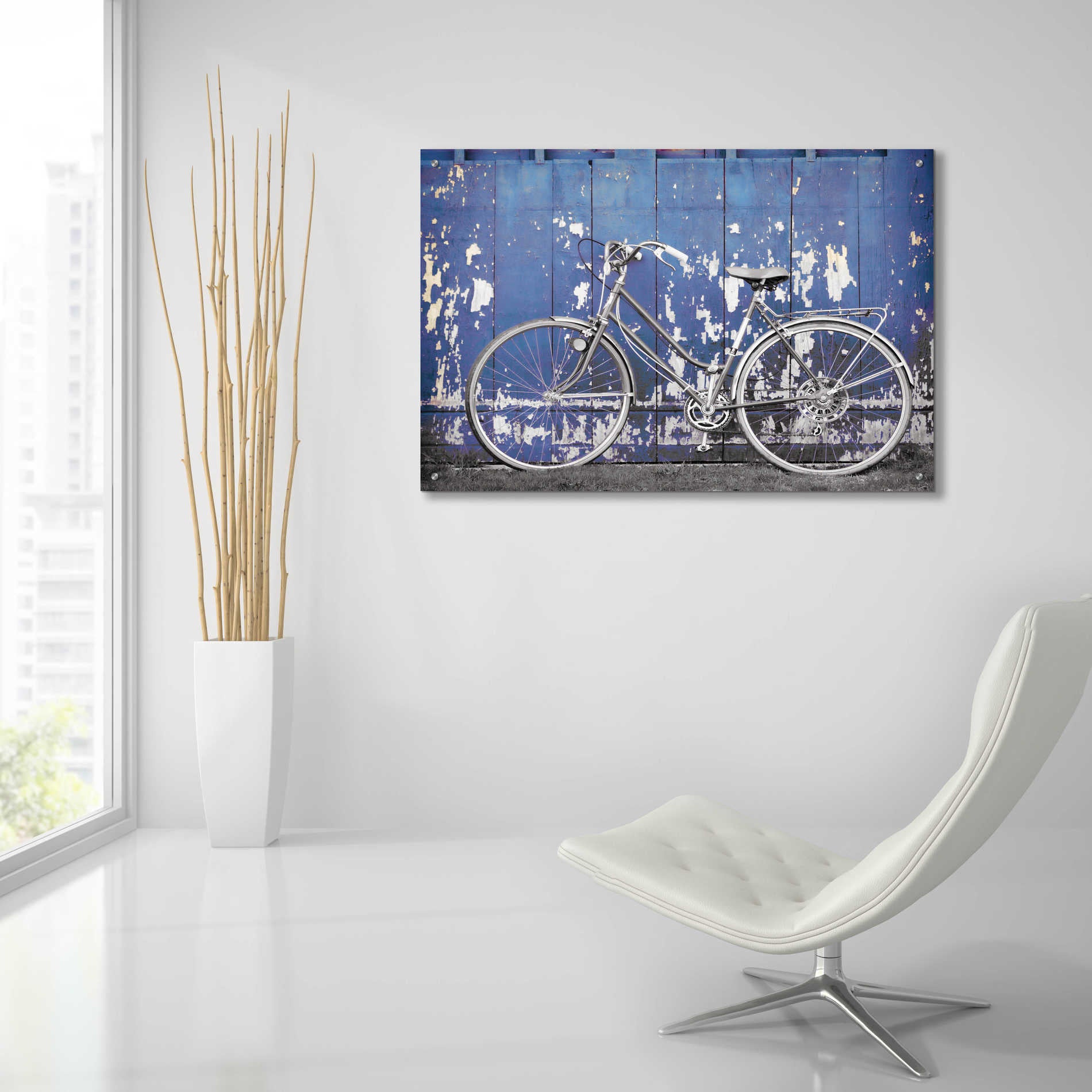 Epic Art 'Grungy Bike' by Lori Deiter Acrylic Glass Wall Art,36x24