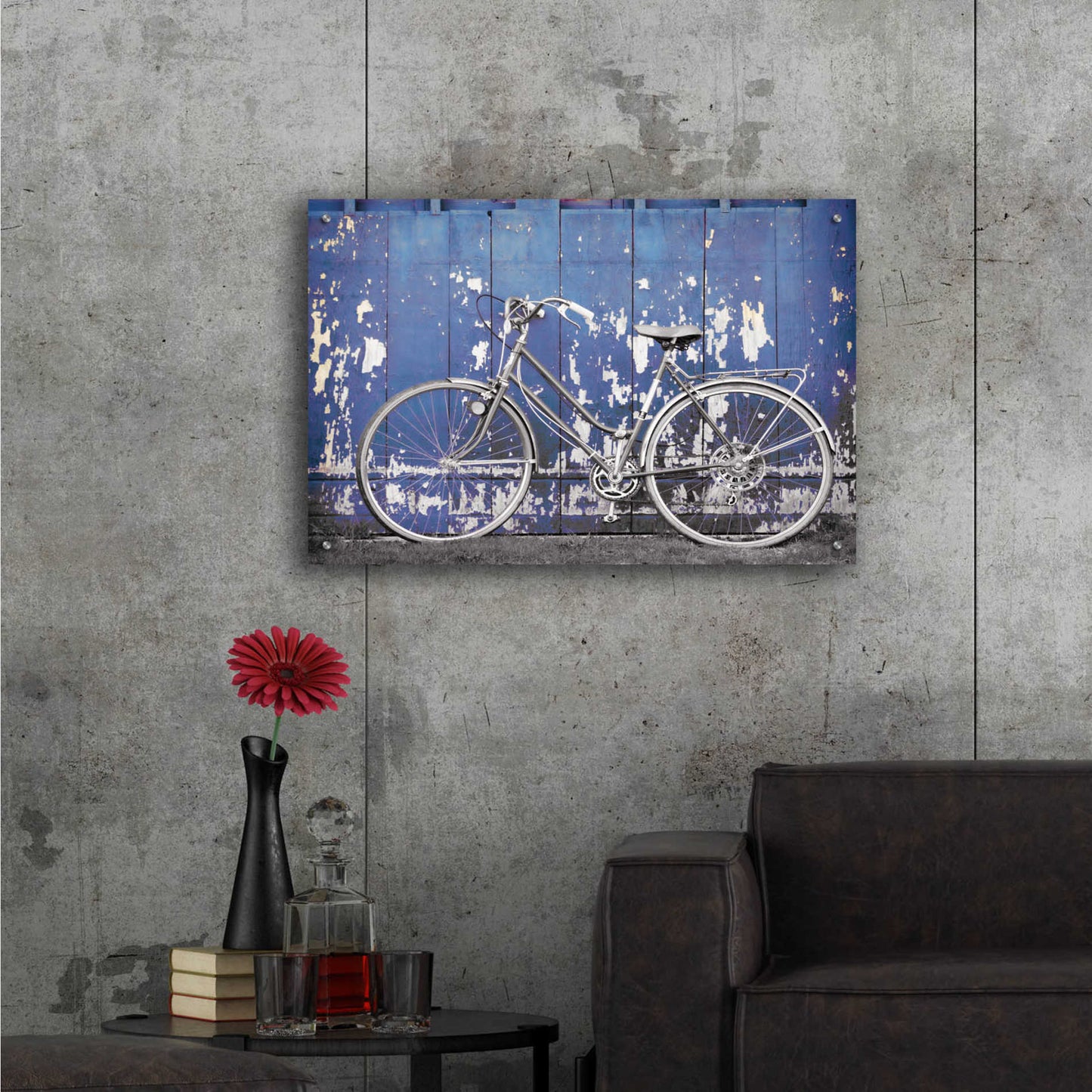 Epic Art 'Grungy Bike' by Lori Deiter Acrylic Glass Wall Art,36x24