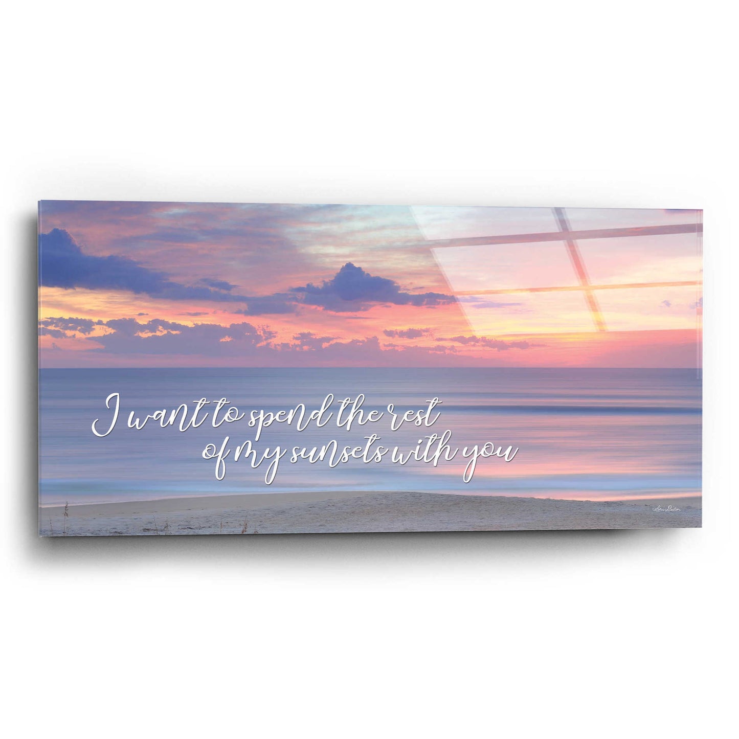 Epic Art 'Rest of My Sunsets II' by Lori Deiter Acrylic Glass Wall Art,24x12