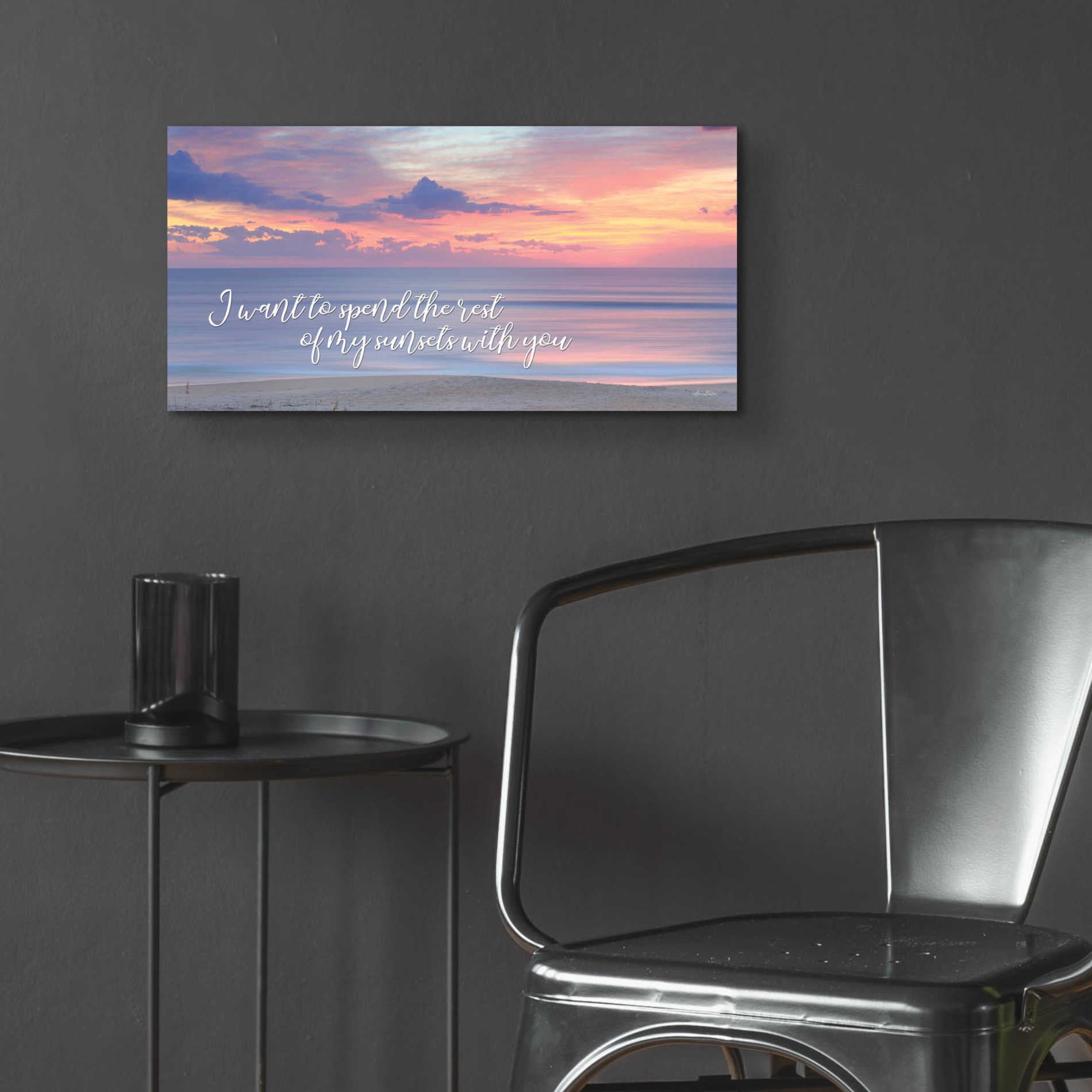 Epic Art 'Rest of My Sunsets II' by Lori Deiter Acrylic Glass Wall Art,24x12