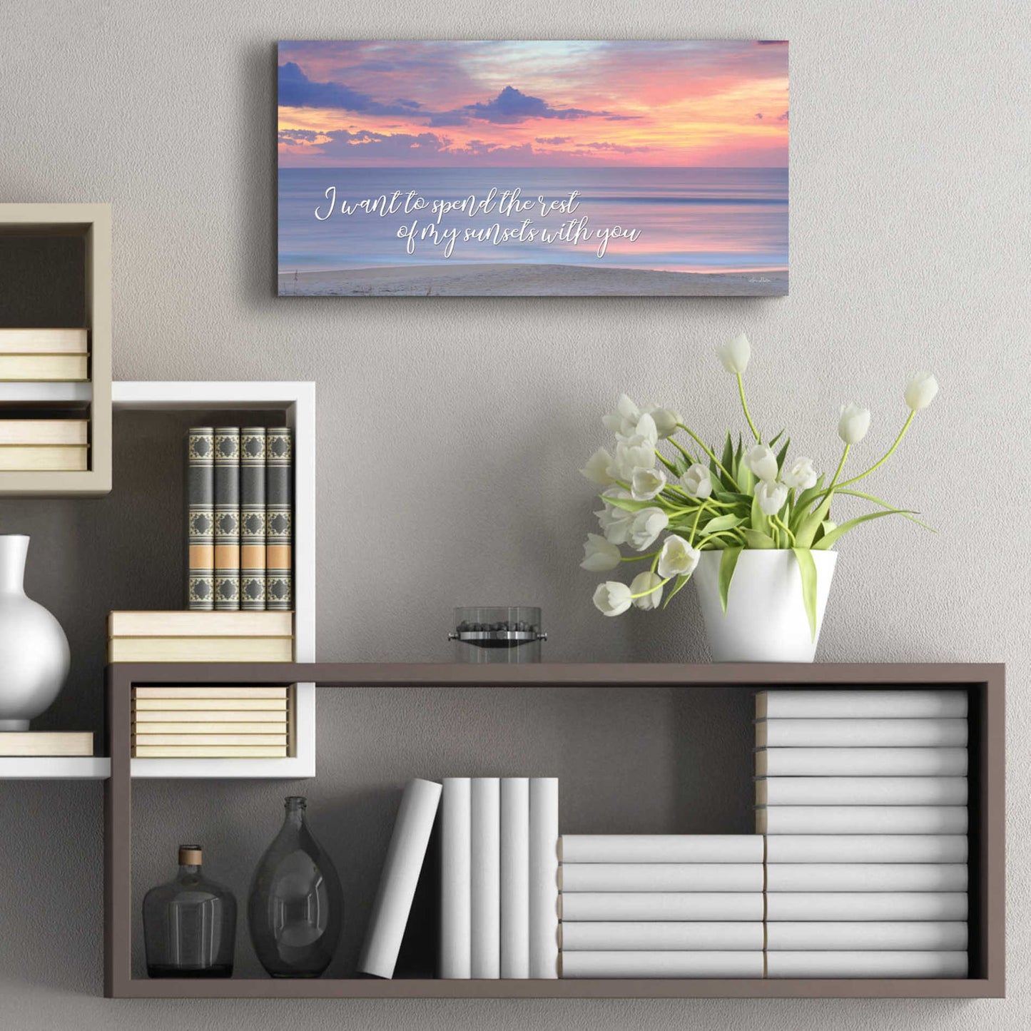 Epic Art 'Rest of My Sunsets II' by Lori Deiter Acrylic Glass Wall Art,24x12