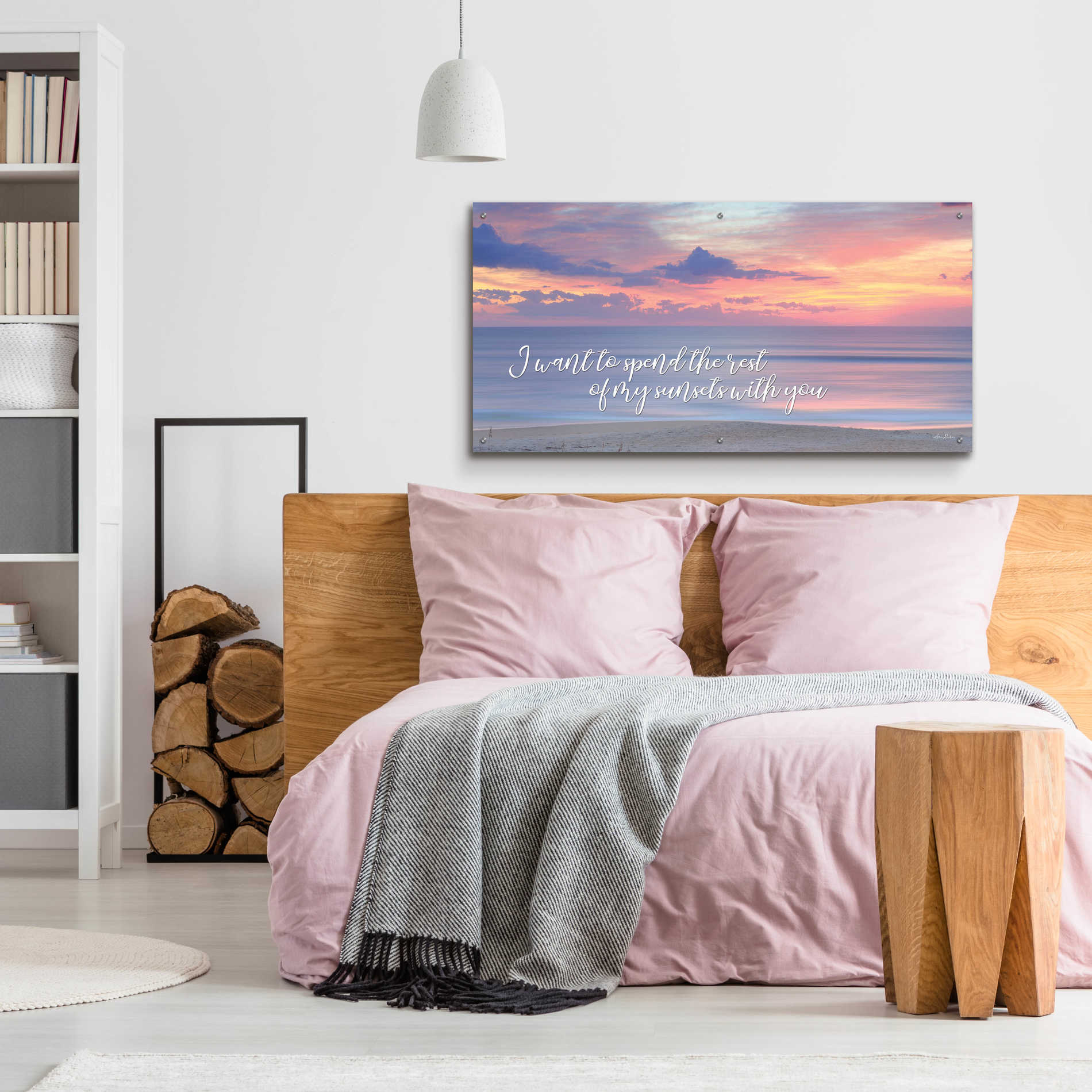 Epic Art 'Rest of My Sunsets II' by Lori Deiter Acrylic Glass Wall Art,48x24