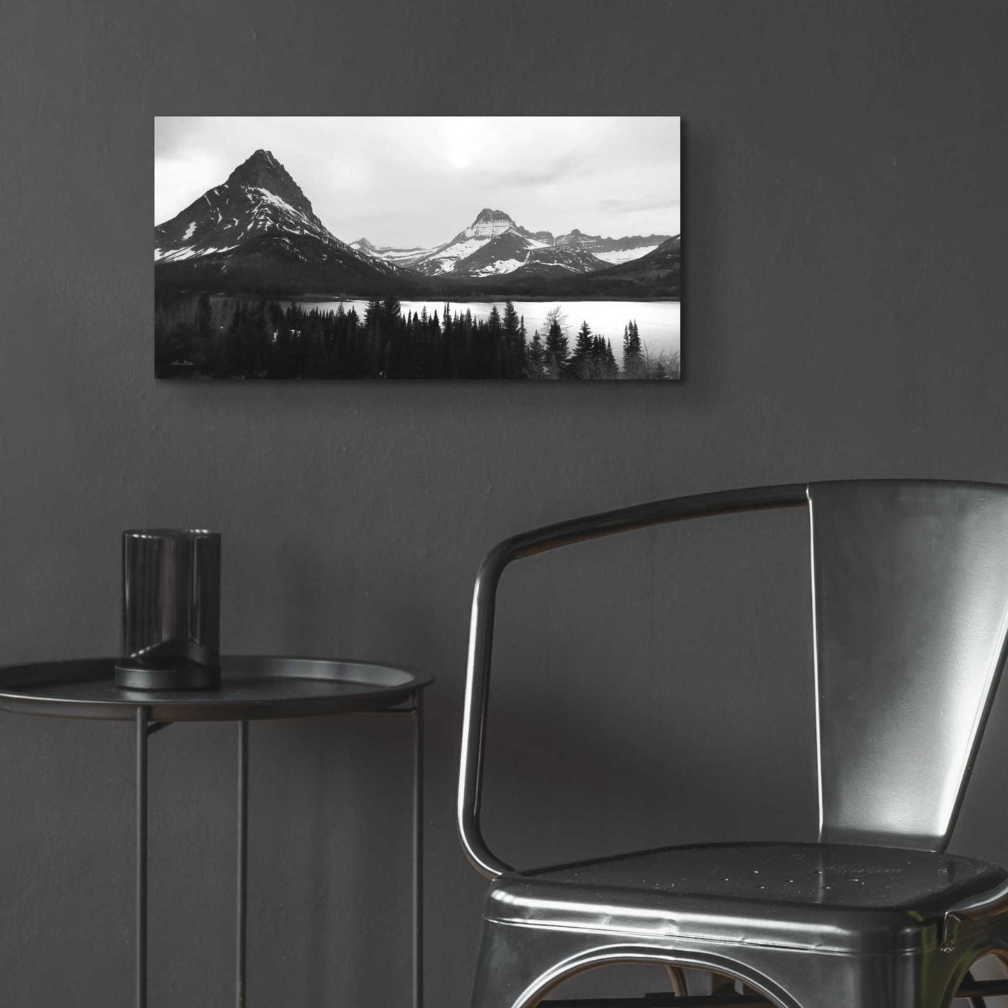 Epic Art 'Swiftcurrent Lake' by Lori Deiter Acrylic Glass Wall Art,24x12