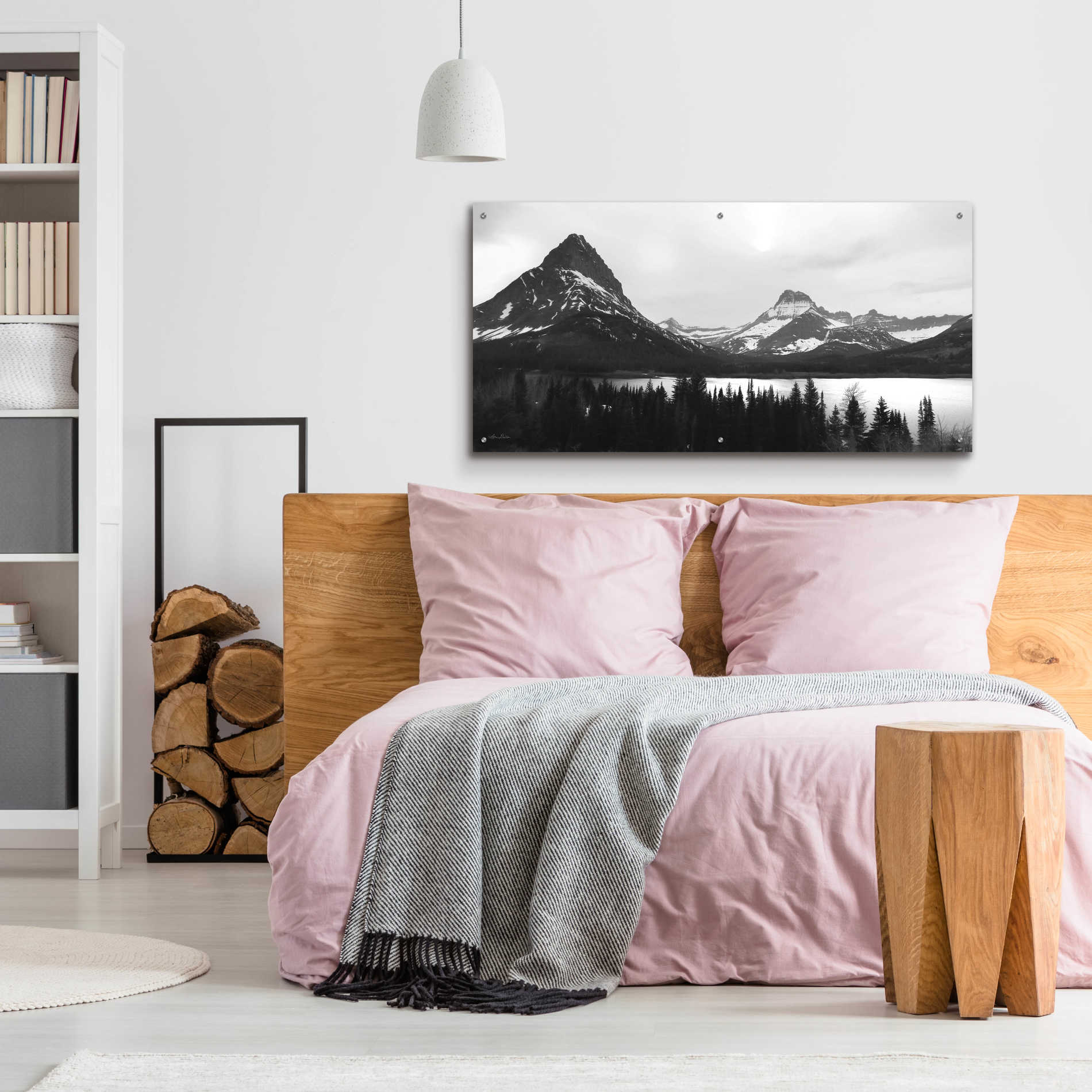 Epic Art 'Swiftcurrent Lake' by Lori Deiter Acrylic Glass Wall Art,48x24