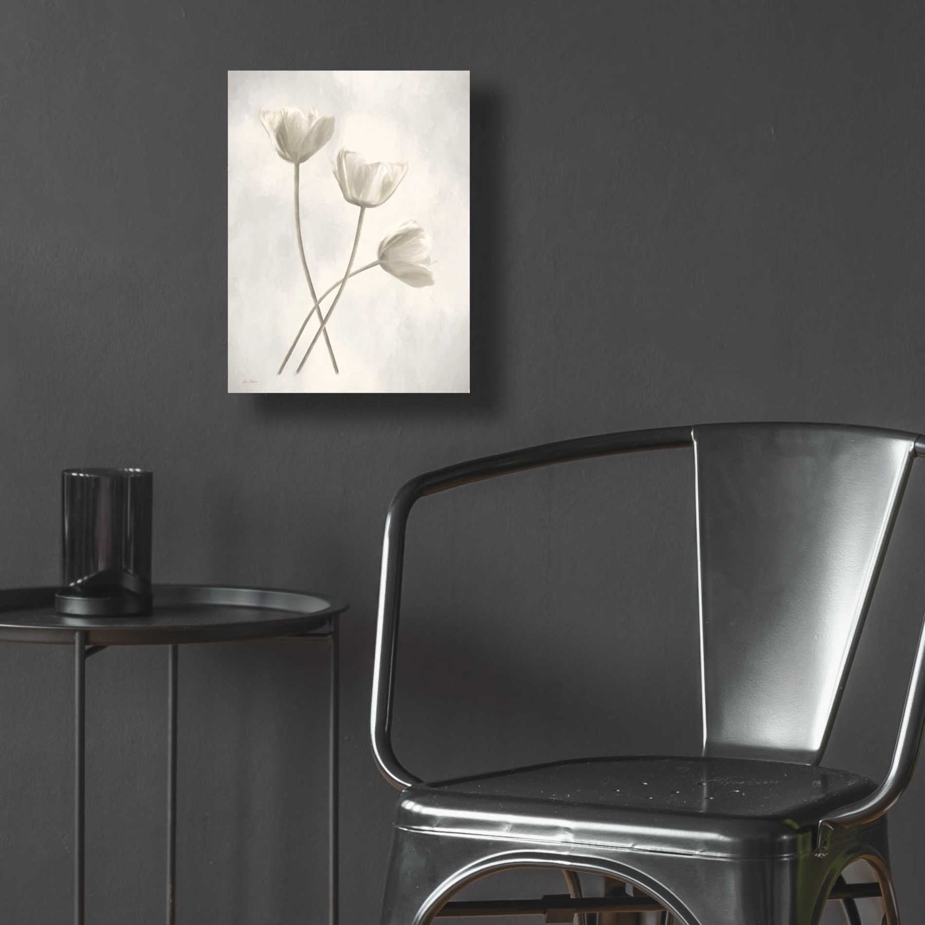 Epic Art 'Bleached Tulips III' by Lori Deiter Acrylic Glass Wall Art,12x16