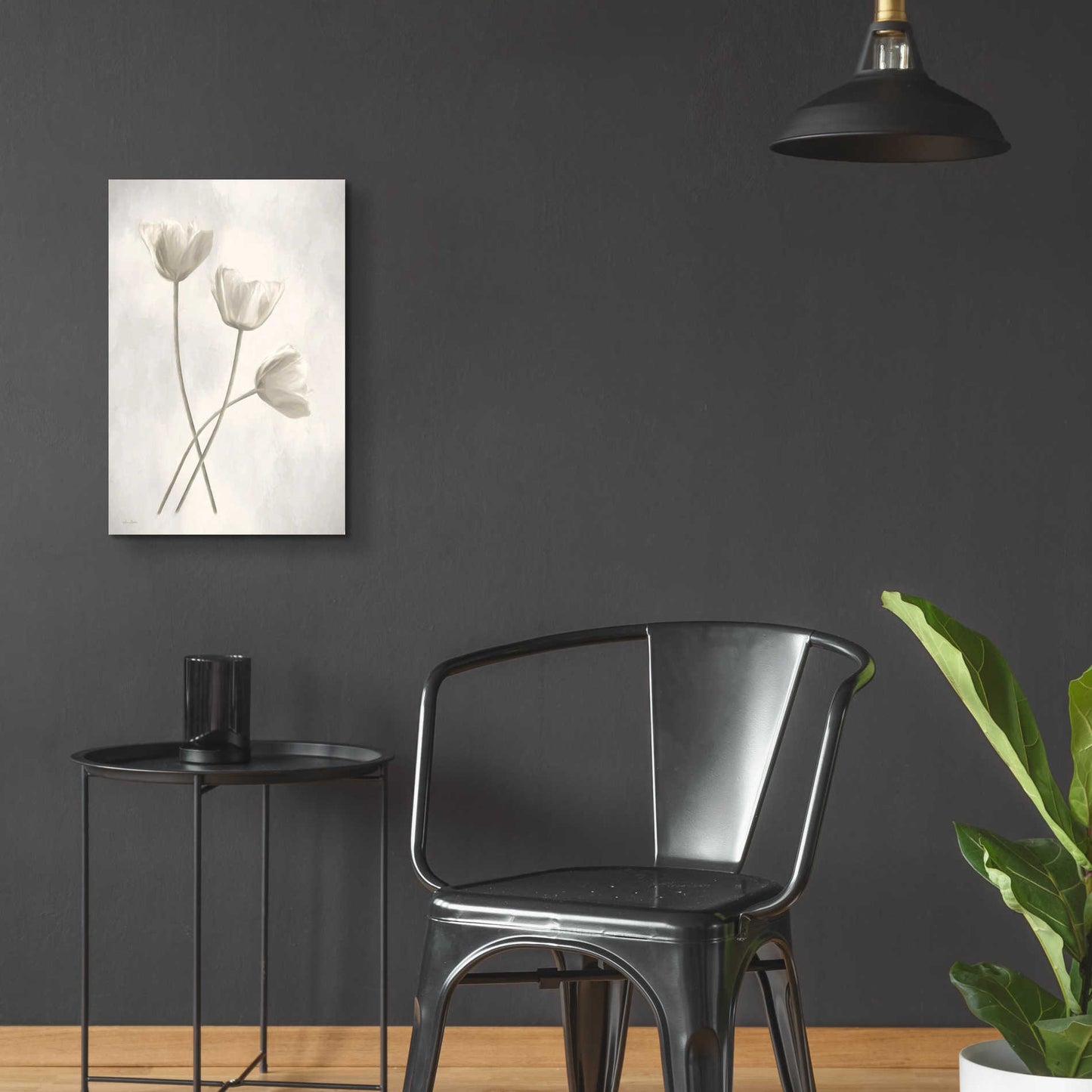 Epic Art 'Bleached Tulips III' by Lori Deiter Acrylic Glass Wall Art,16x24