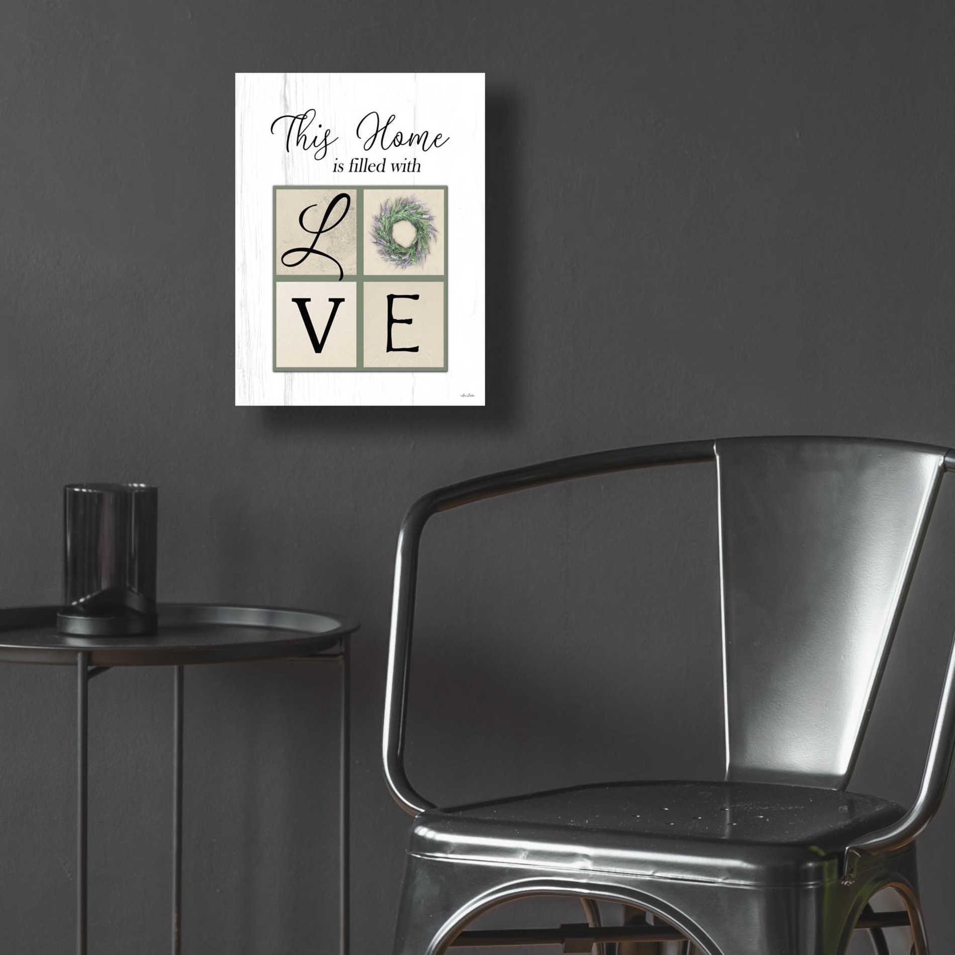 Epic Art 'This Home is Filled with Love' by Lori Deiter Acrylic Glass Wall Art,12x16