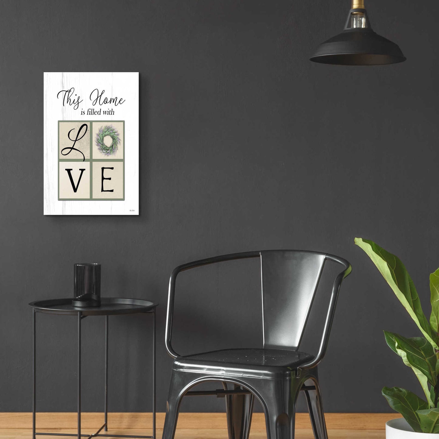 Epic Art 'This Home is Filled with Love' by Lori Deiter Acrylic Glass Wall Art,16x24