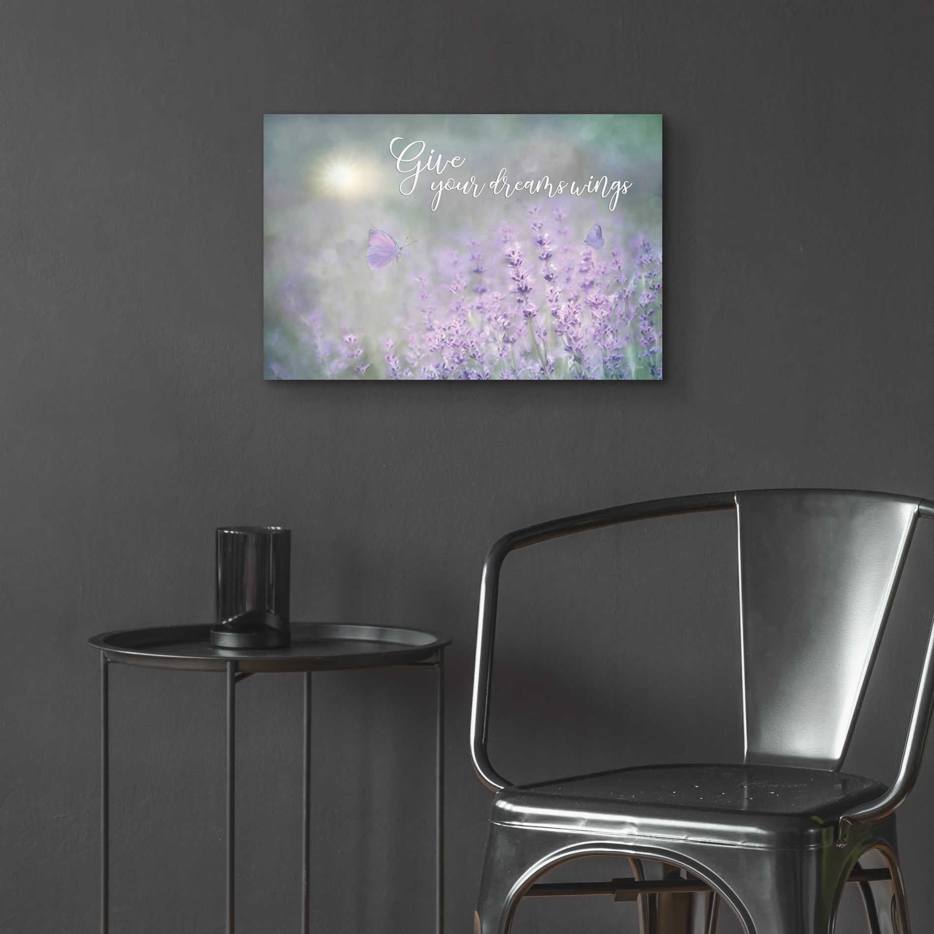 Epic Art 'Give Your Dreams Wings' by Lori Deiter Acrylic Glass Wall Art,24x16